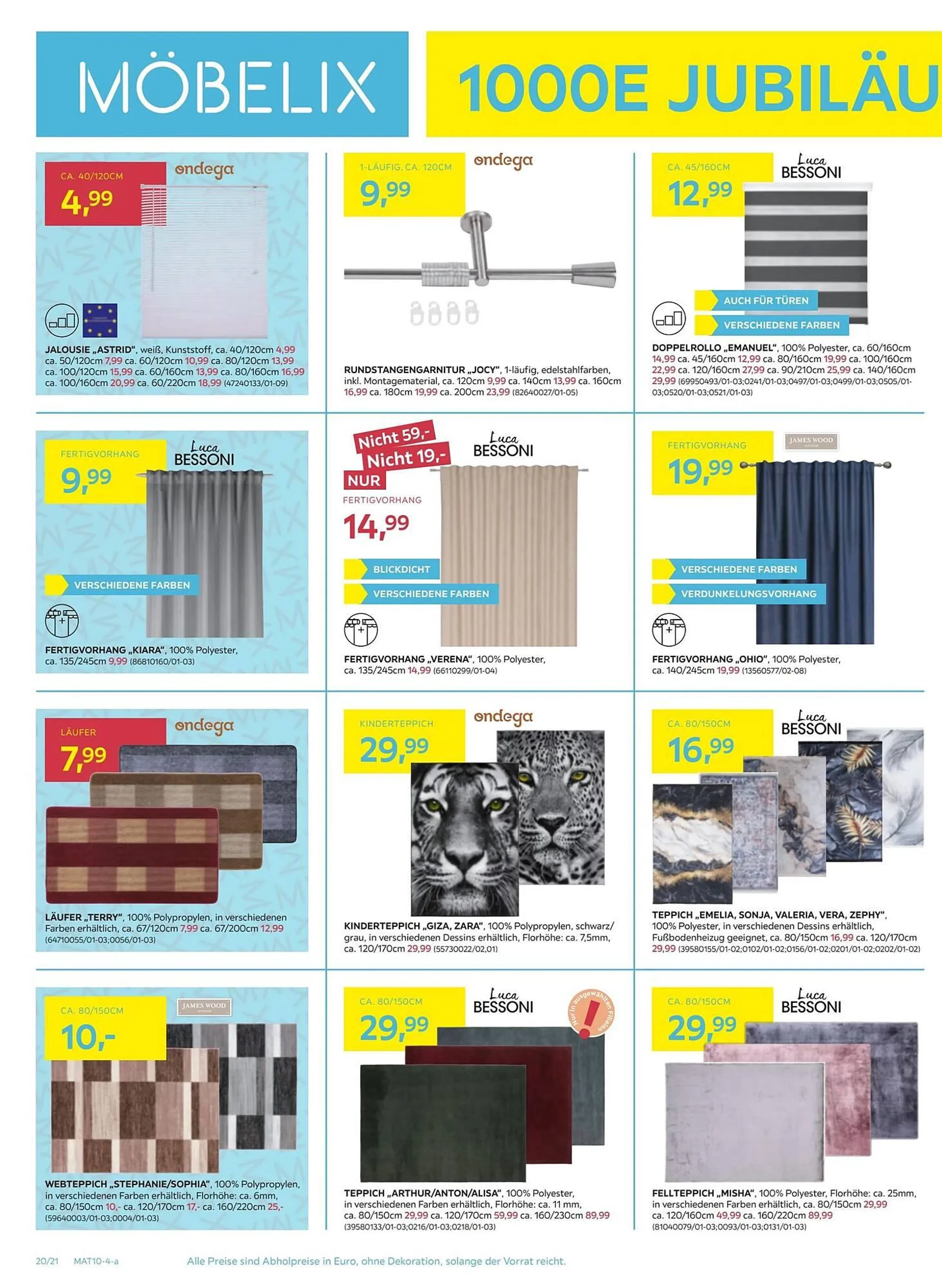 Möbelix Flugblatt von 30. September bis 9. Oktober 2024 - Flugblätt seite  20