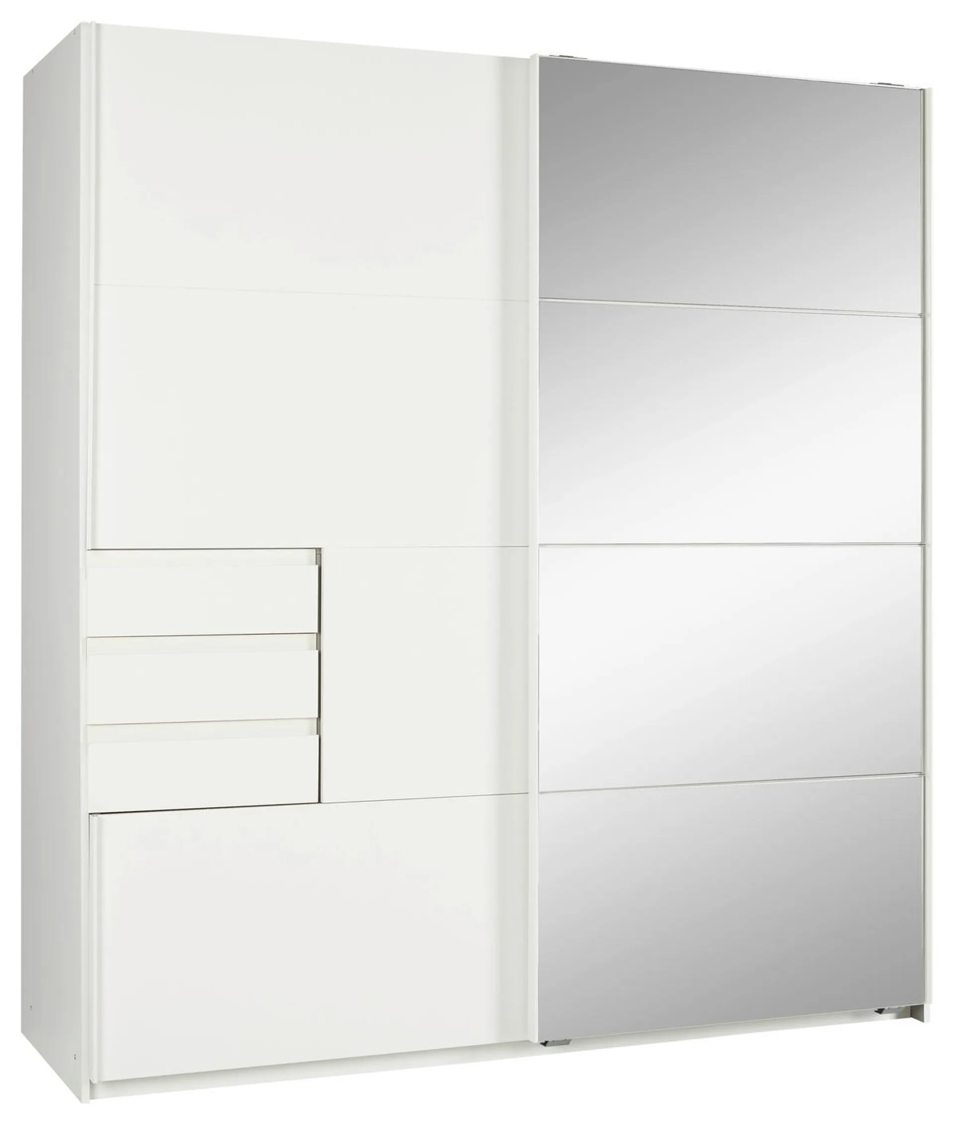 Schwebetürenschrank Oldenburg in Weiß ca. 180x198x64cm