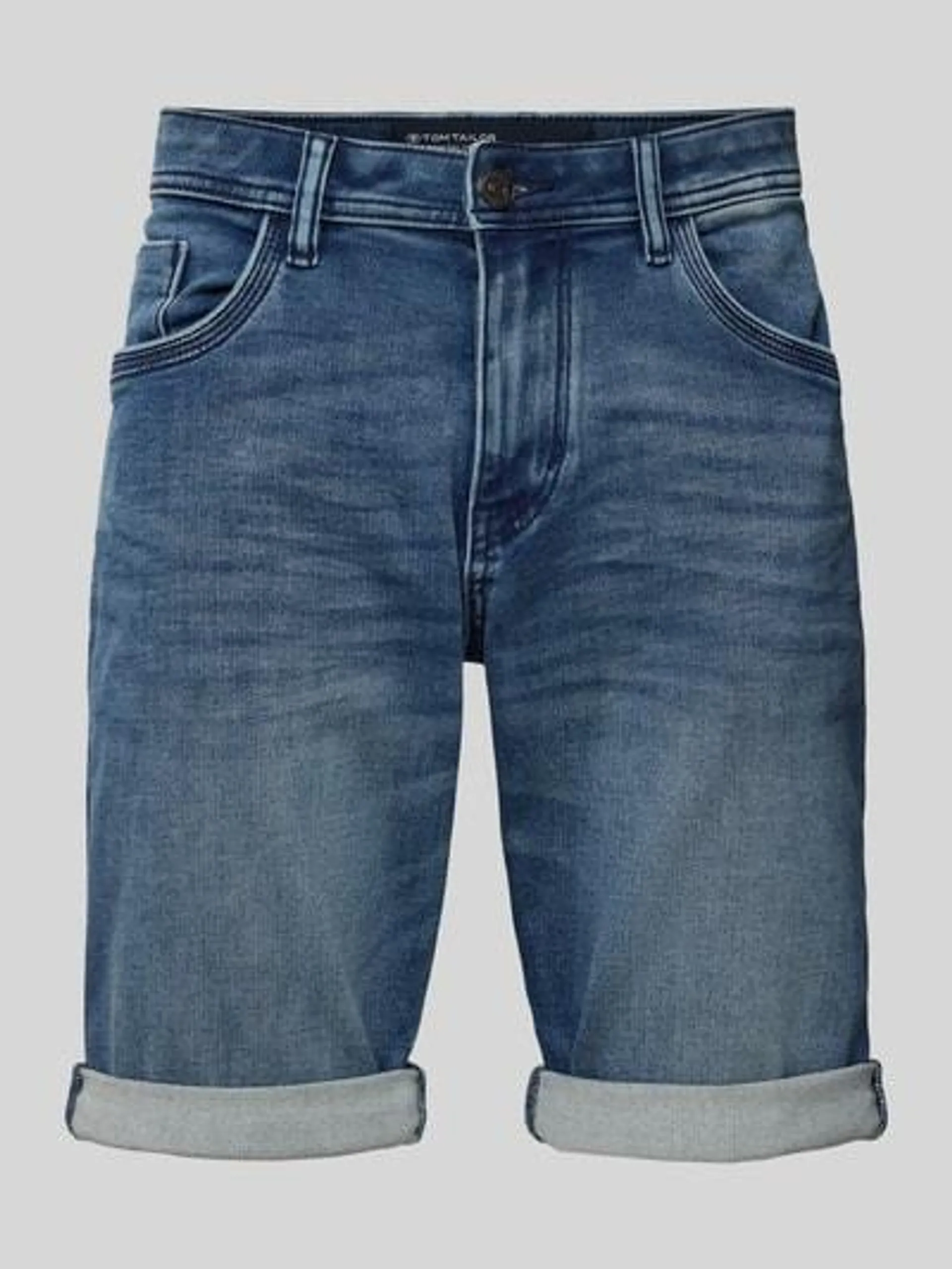 Shorts mit 5-Pocket-Design in blau