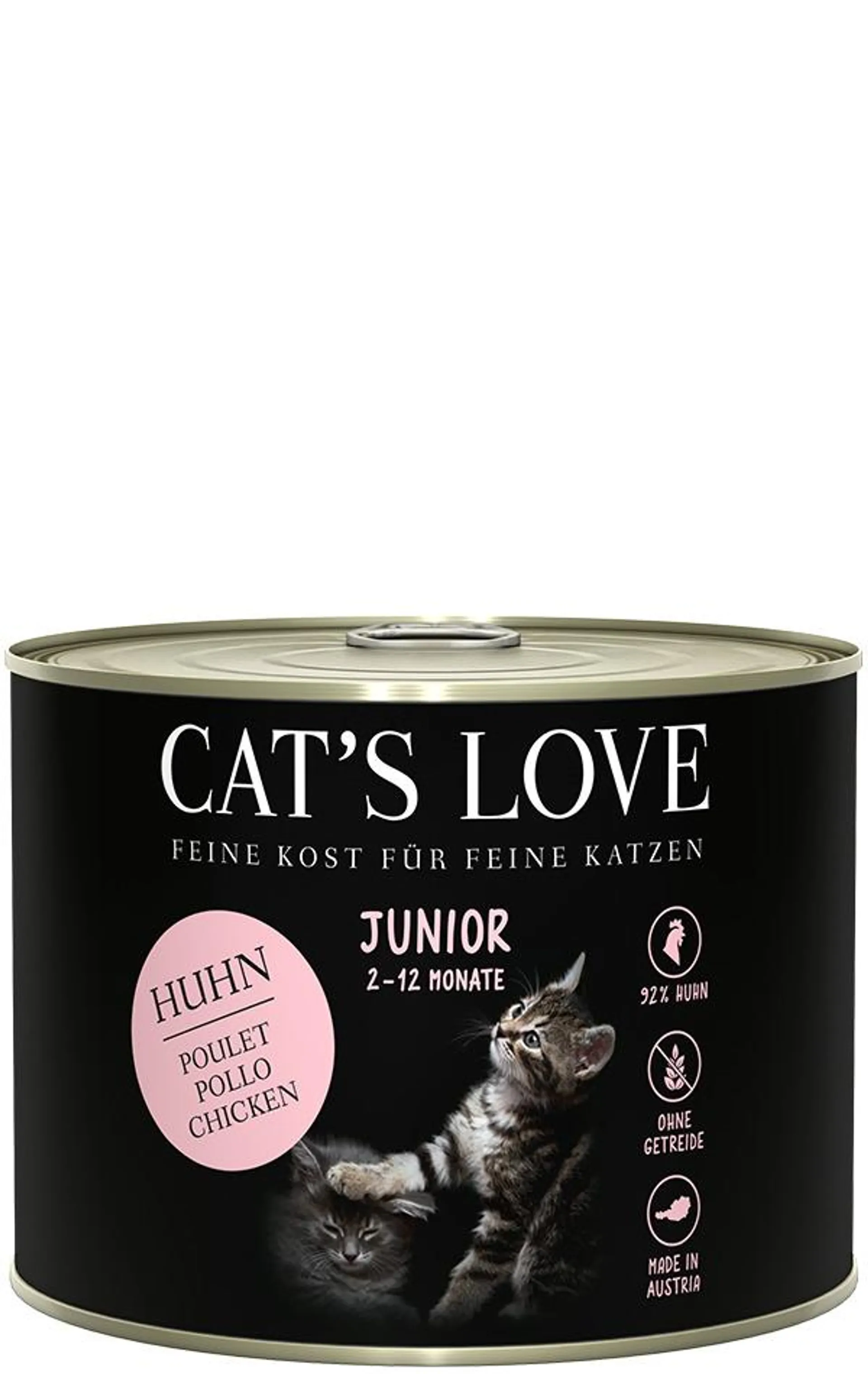 Sparpaket 6 x 200 g Cat's Love Junior Huhn Pur Katzen Nassfutter