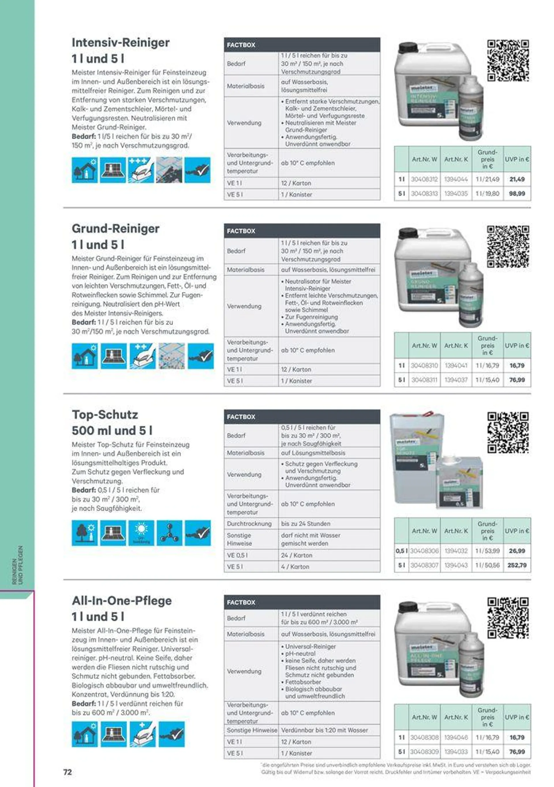 Meister Katalog von 1. Februar bis 31. Dezember 2024 - Flugblätt seite  72