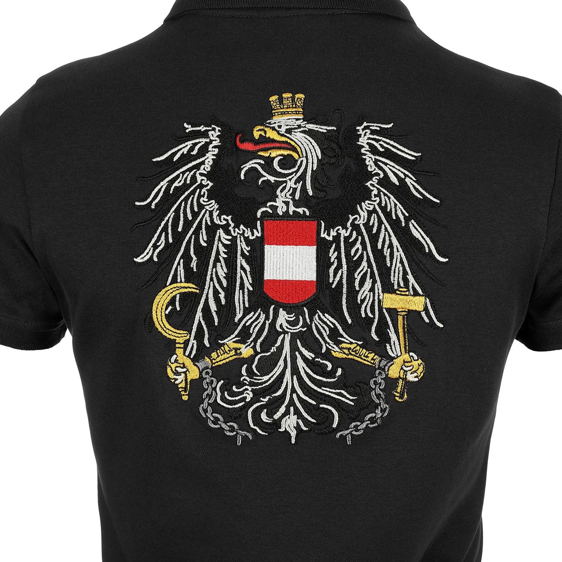 Damen Polo “Österreich”, Schwarz