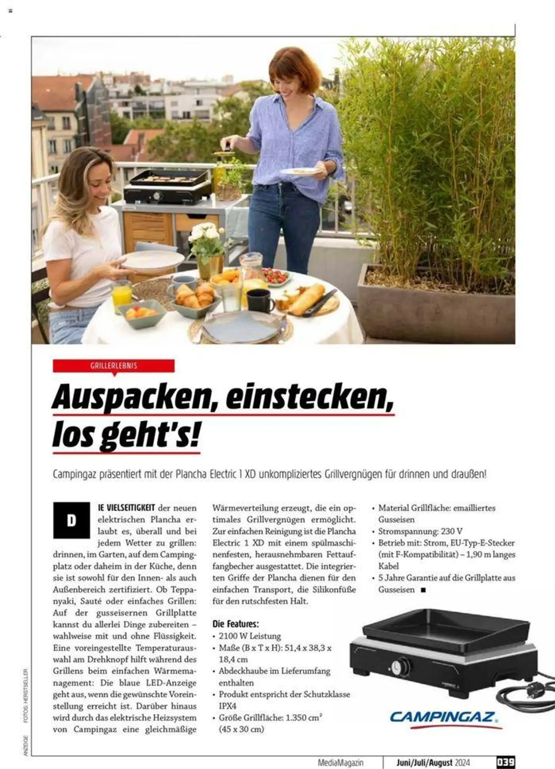 Magazin Juni/Juli/August 2024 von 7. Juni bis 31. August 2024 - Flugblätt seite  39