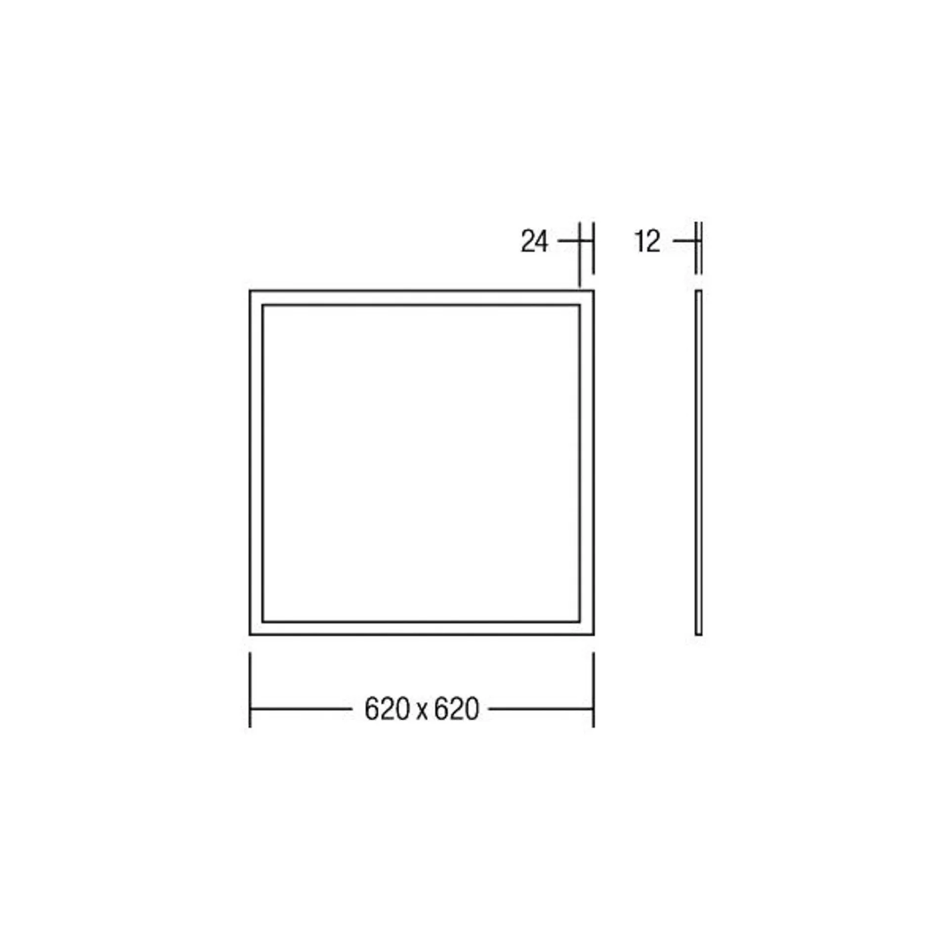 BRUMBERG Ailis LED-Panel 62x62cm Mikroprisma 4000K