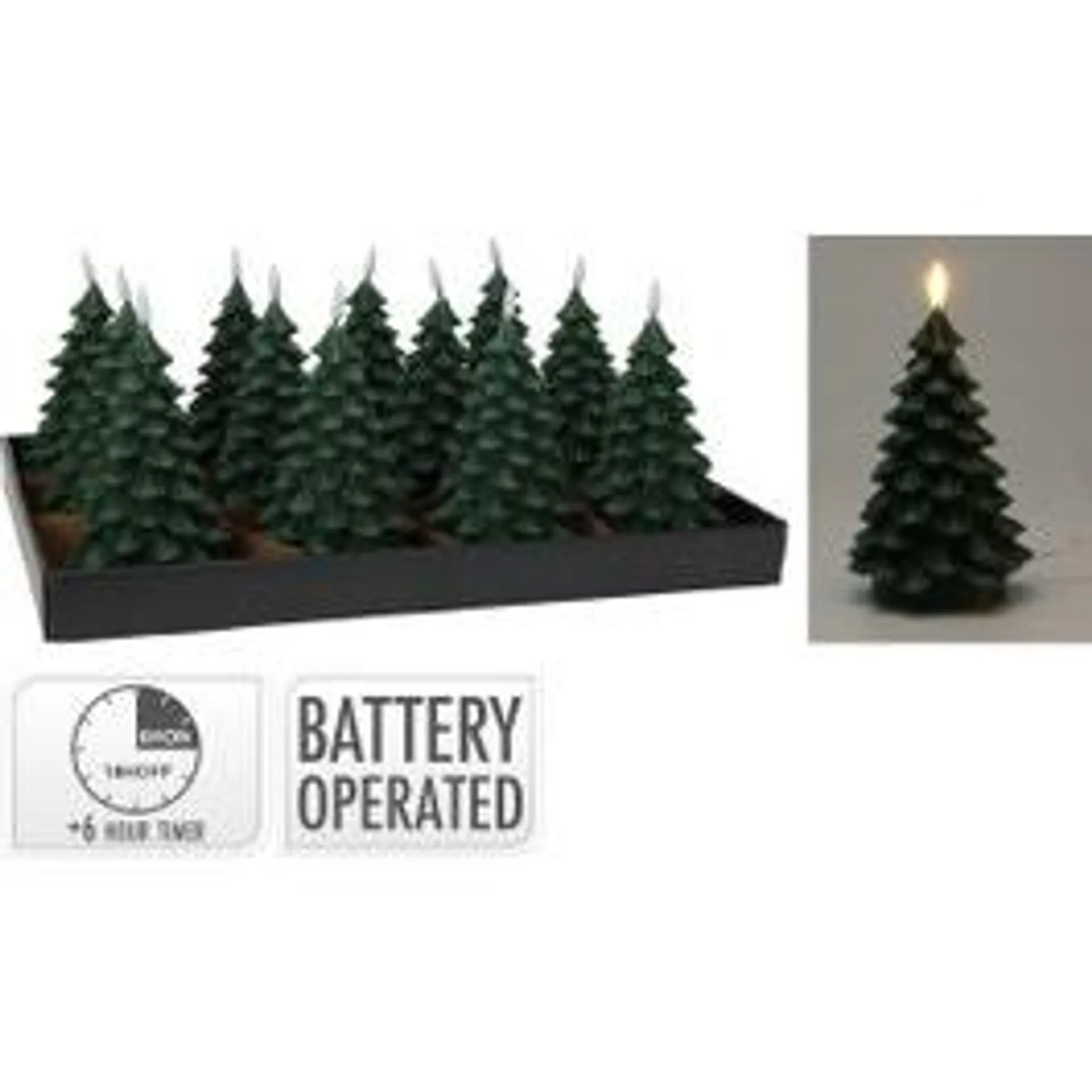 LED-Baumkerze "Forest" - D11xH17 cm