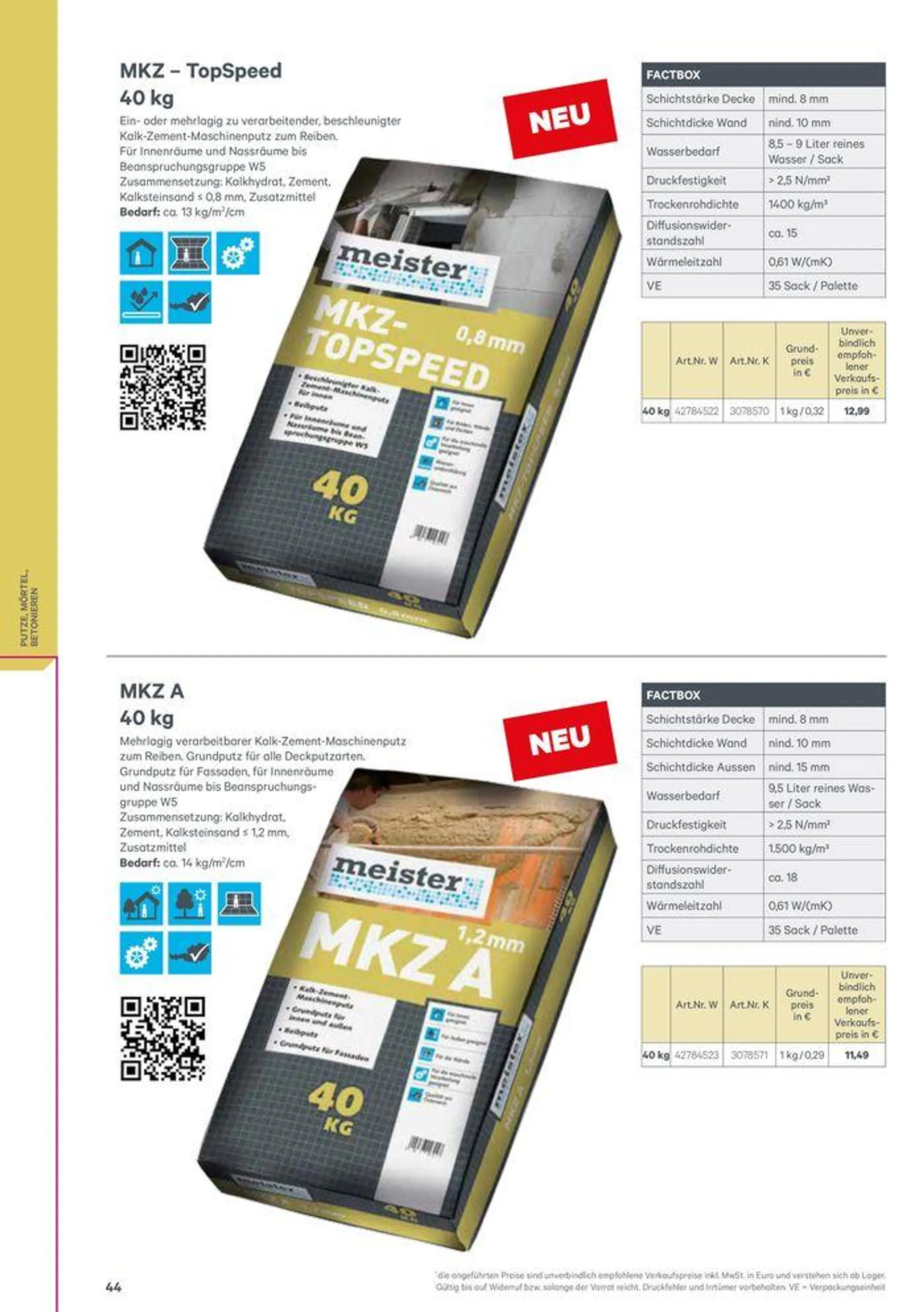 Meister Katalog von 1. Februar bis 31. Dezember 2024 - Flugblätt seite  44