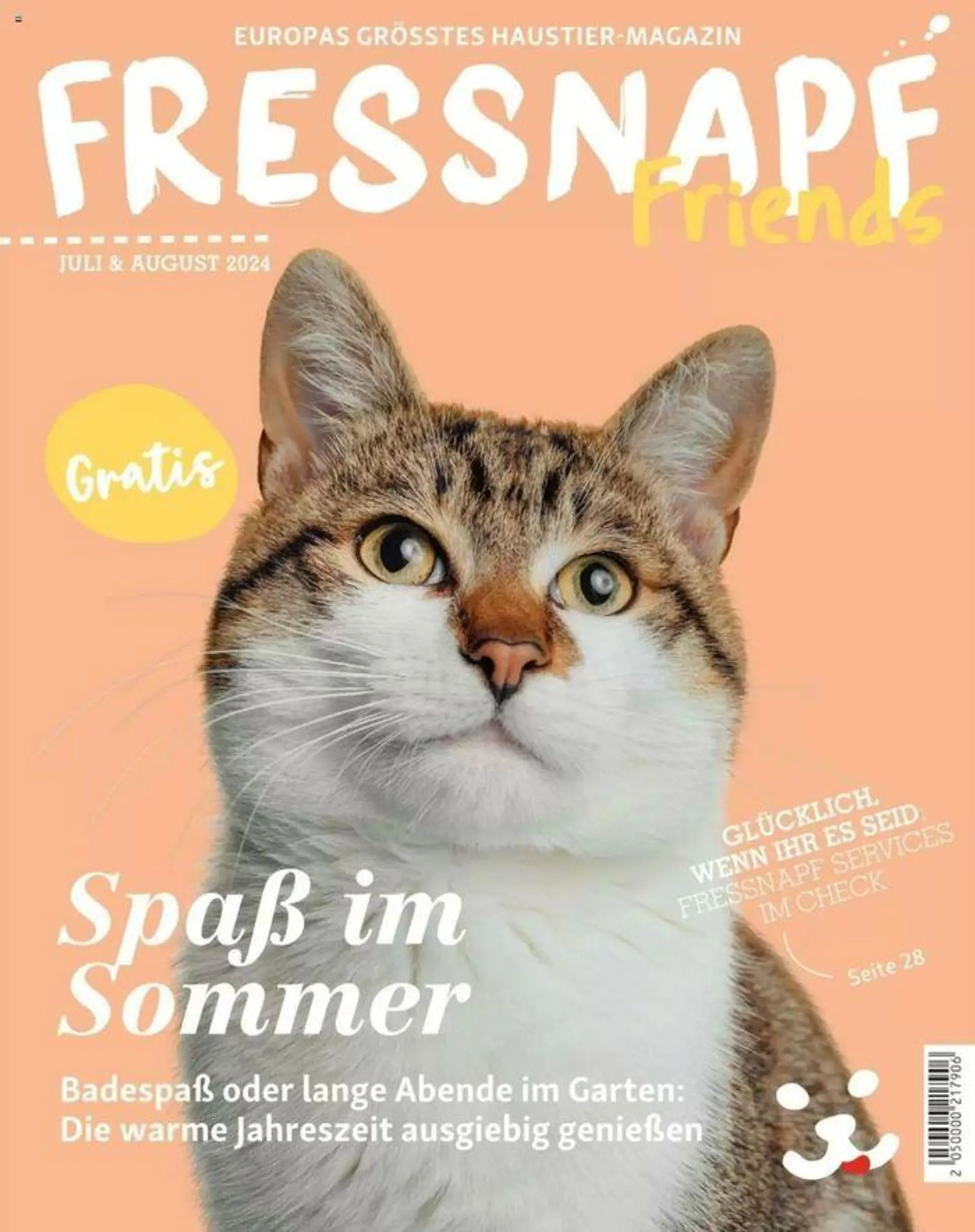 Fressnapf Magazin von 1. Juli bis 31. Juli 2024 - Flugblätt seite  1