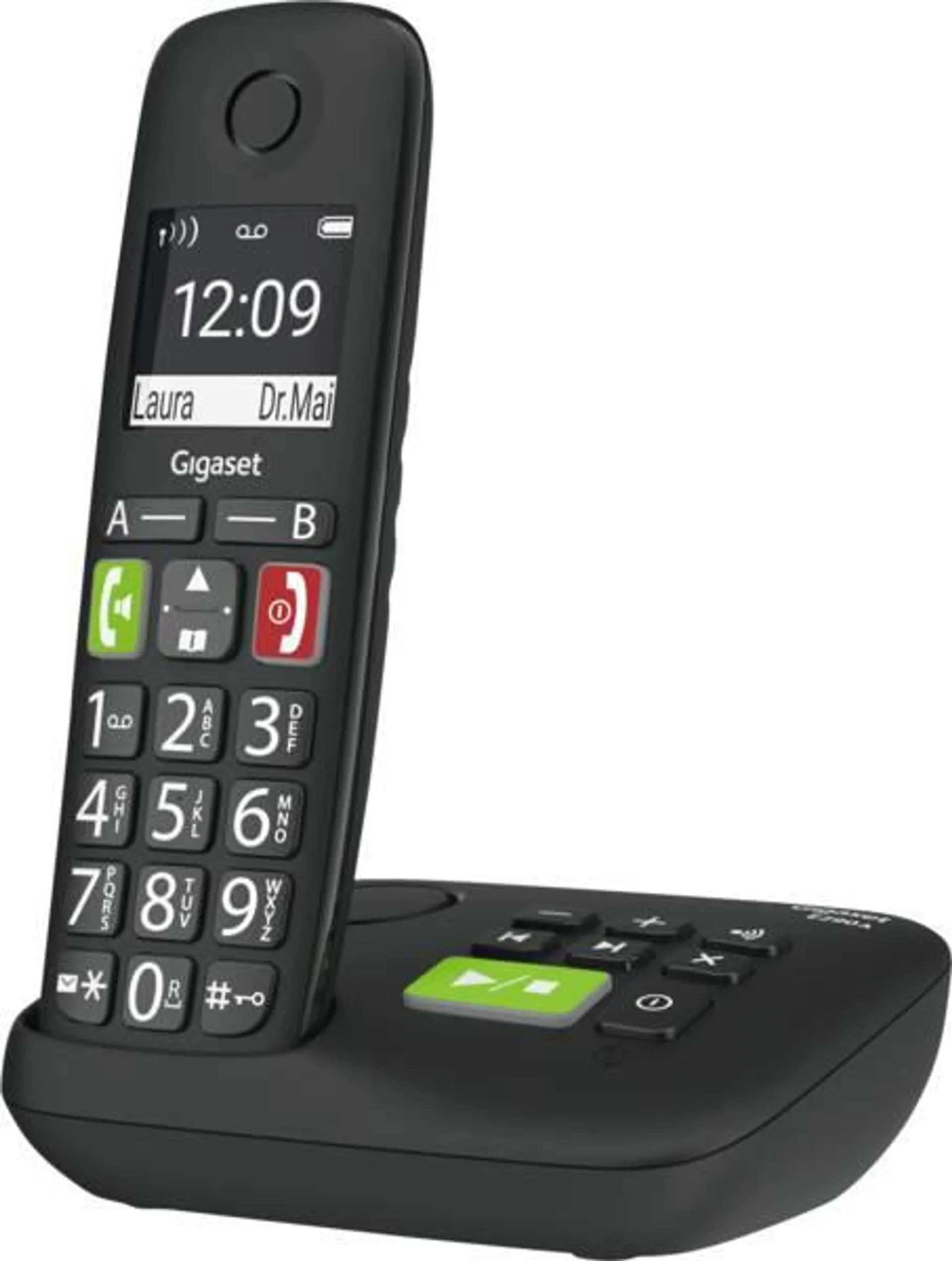 Gigaset Festnetz-Telefon E290A - Schwarz