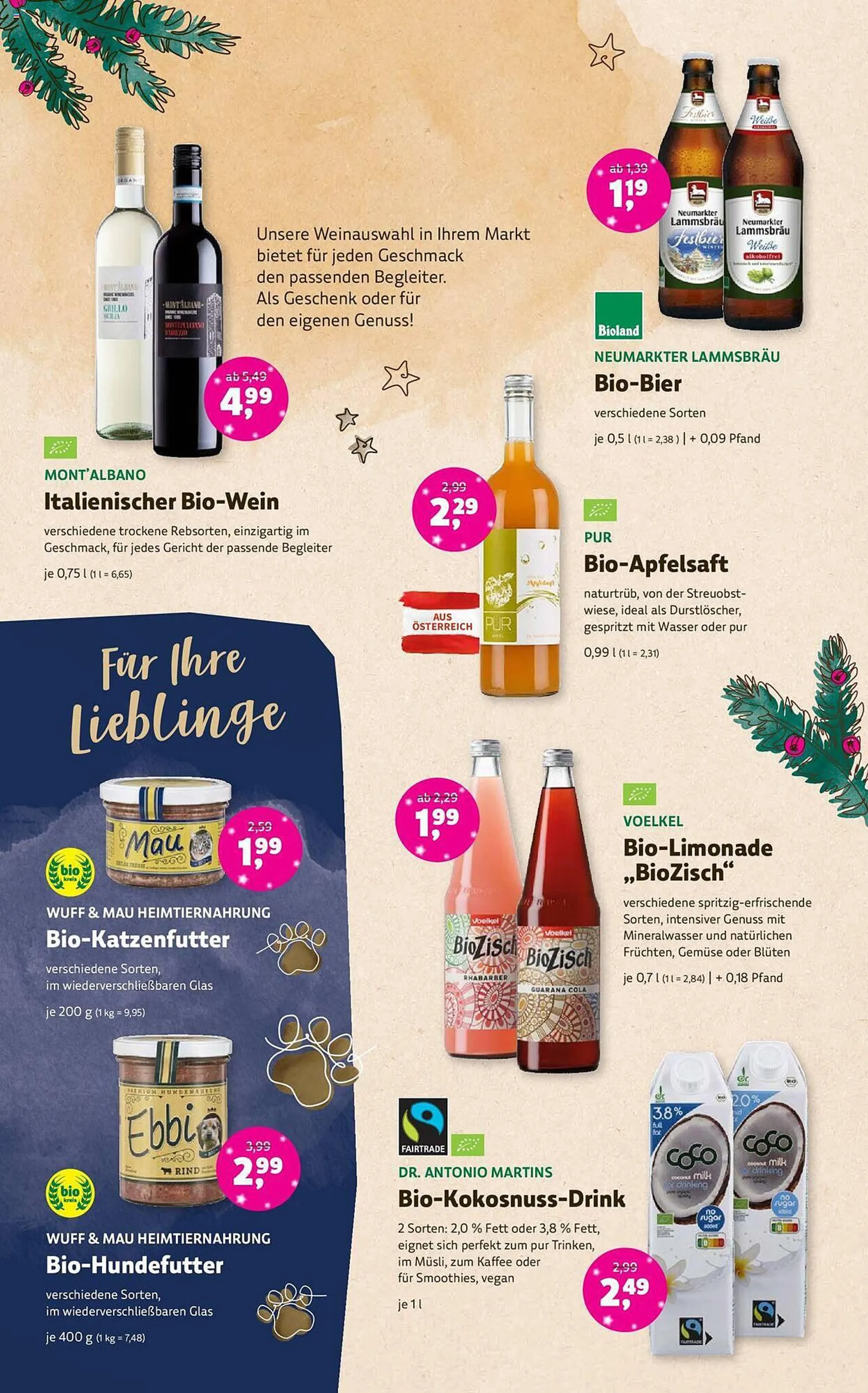 Denn's Biomarkt Flugblatt von 22. November bis 5. Dezember 2023 - Flugblätt seite  12