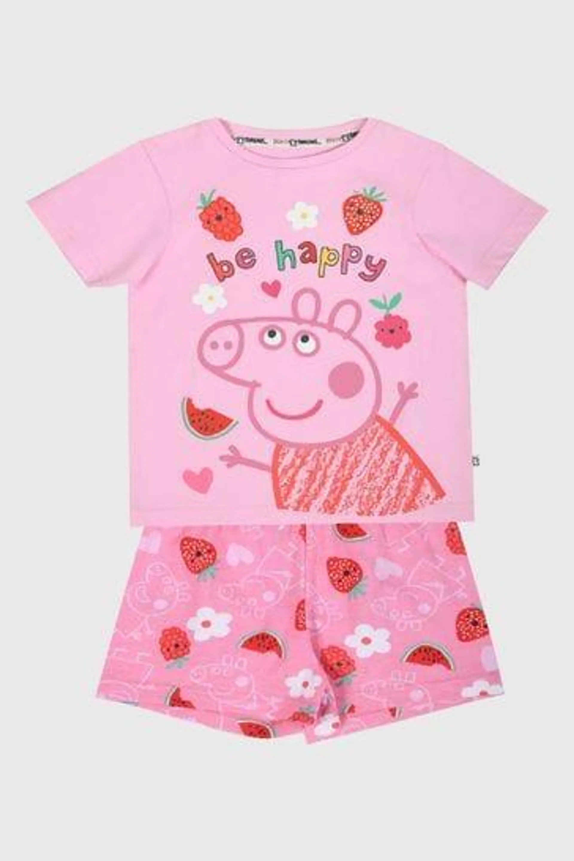 Brand Threads Kurzes Peppa Pig Pyjama Set für Mädchen