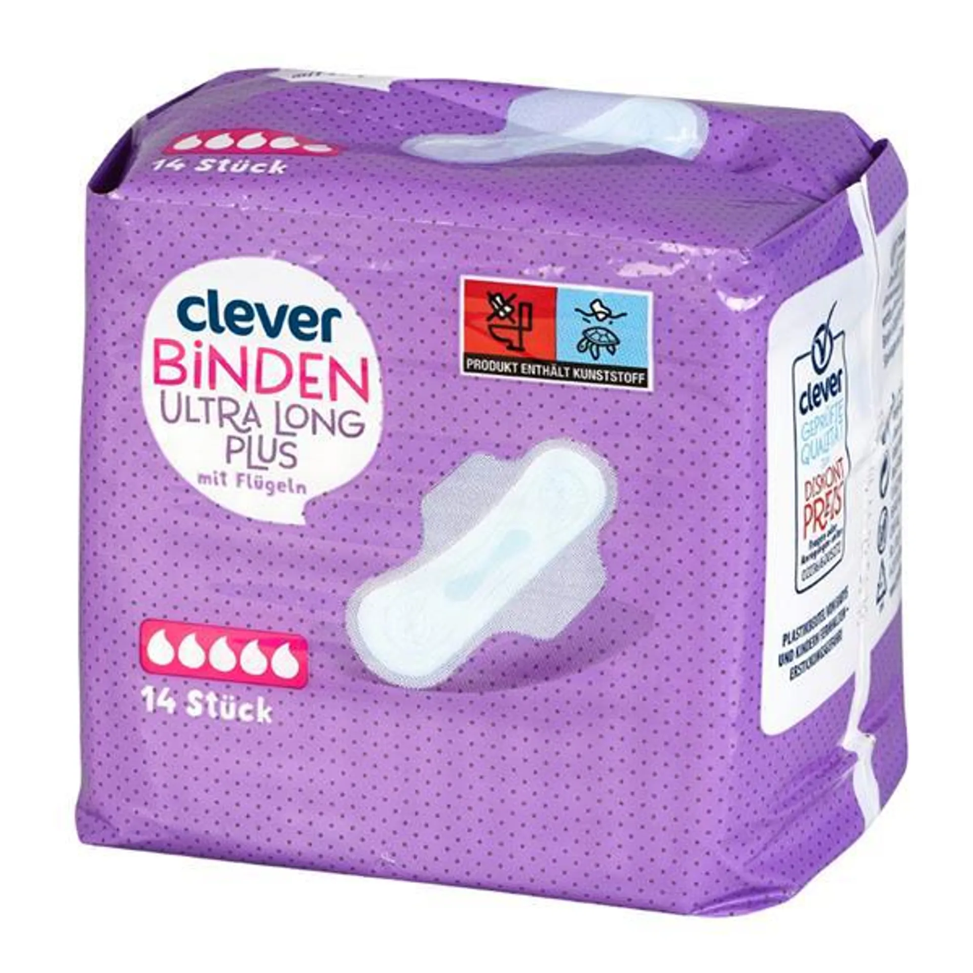 Clever Binden Ultra Long Plus mit Flügel