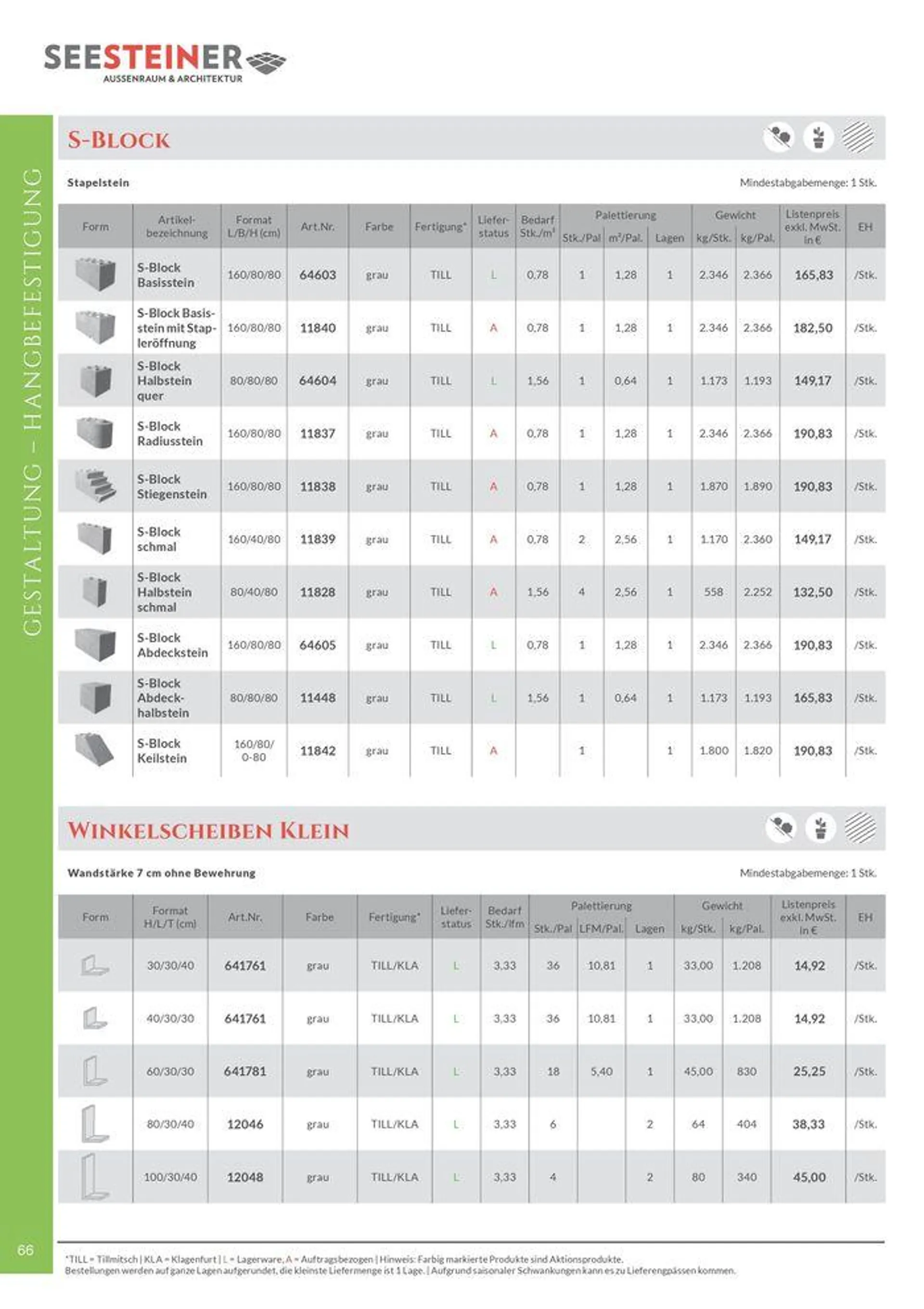 Preis Liste 2024 von 31. Mai bis 31. Dezember 2024 - Flugblätt seite  68