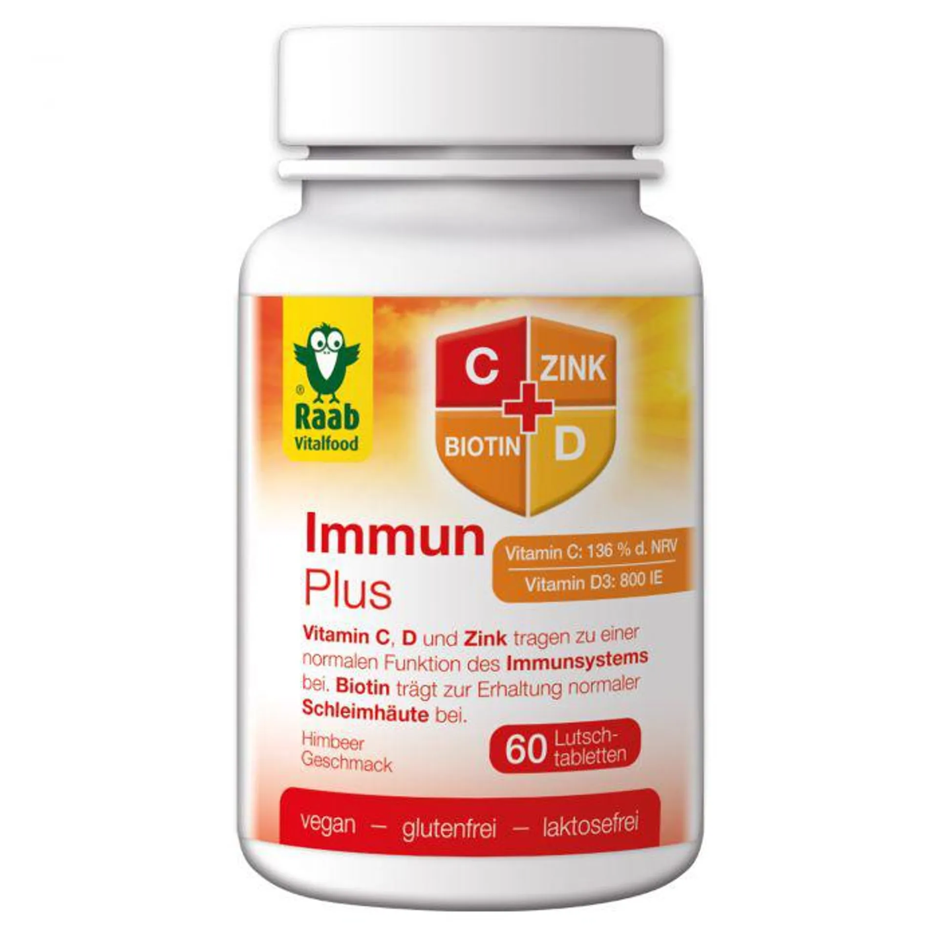 Raab Vitalfood Immun Plus Lutschtabletten à 1,5 g, 60 Tabletten 90g