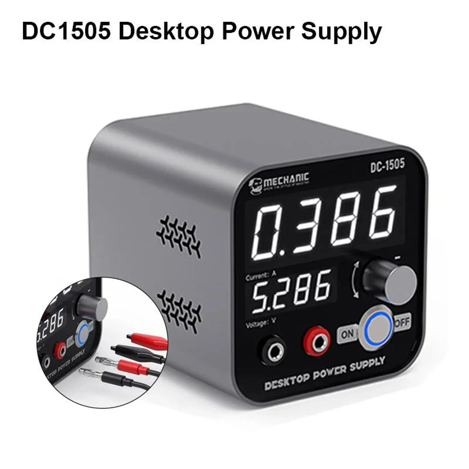 MECHANIC DC-1505 Smart Adjustable Desktop Power Supply Short Circuit Protection Digital Control Power Supply Repair Tool