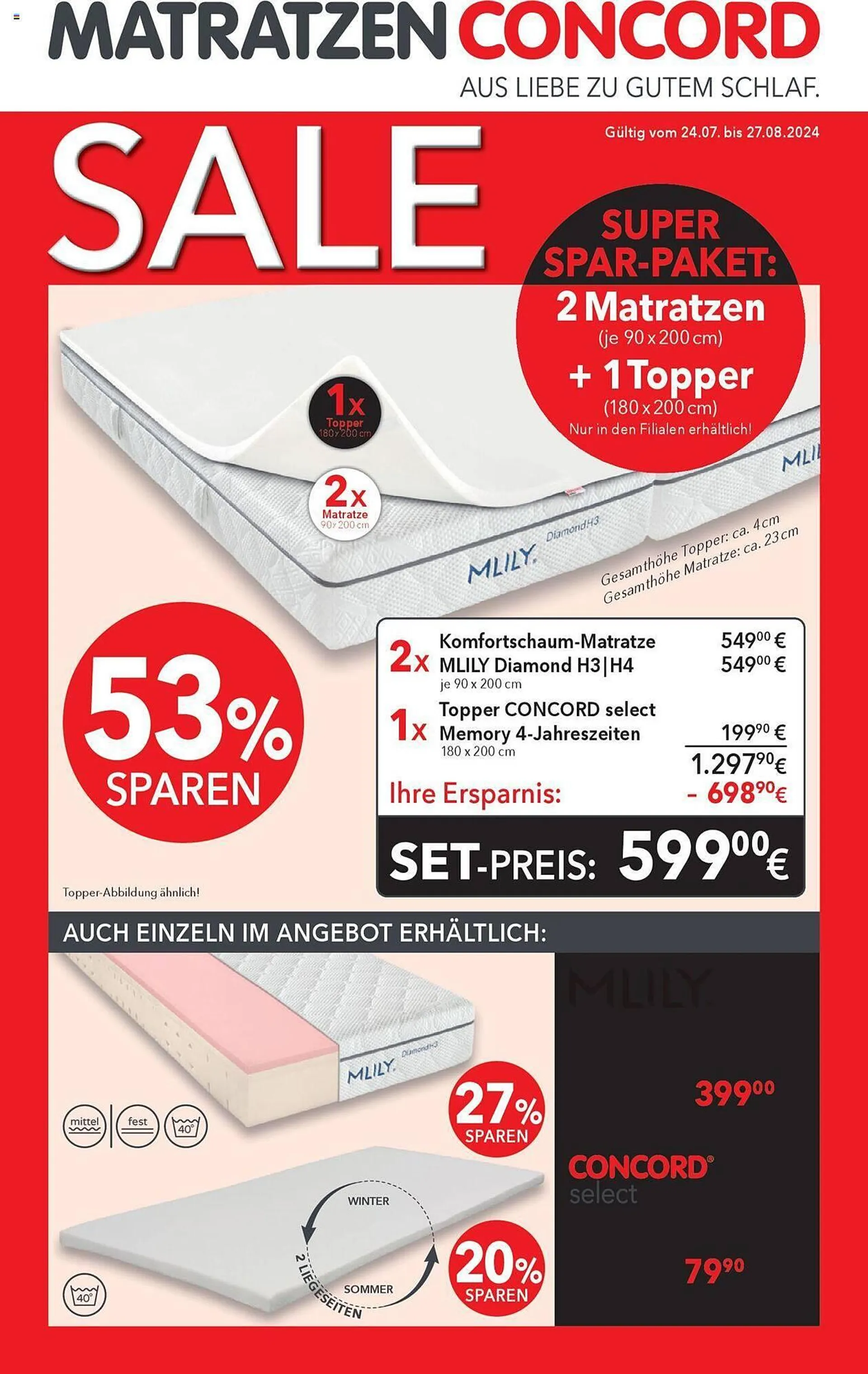 Matratzen Concord Flugblatt - 1