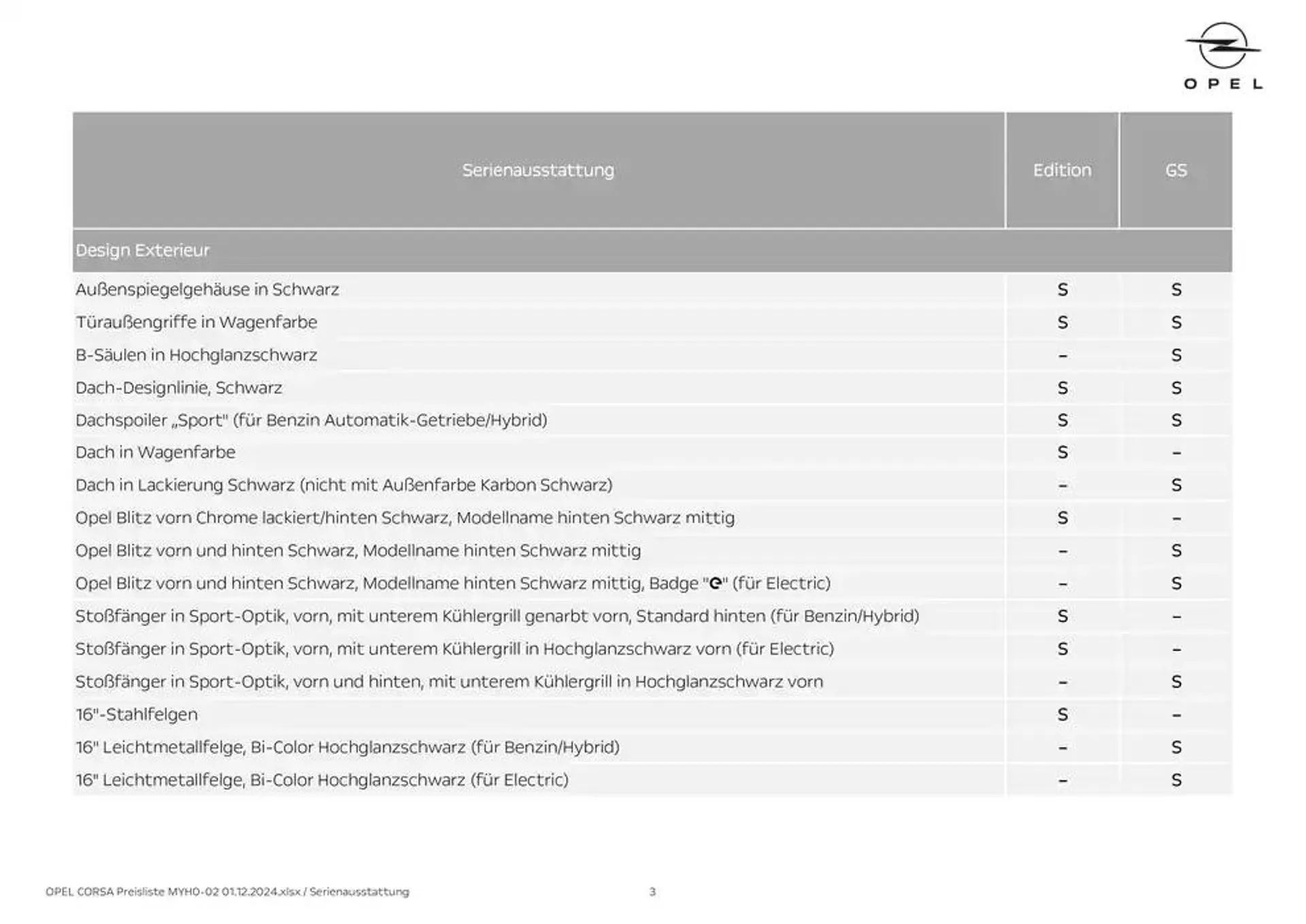 Opel -  von 30. November bis 14. Dezember 2024 - Flugblätt seite  3