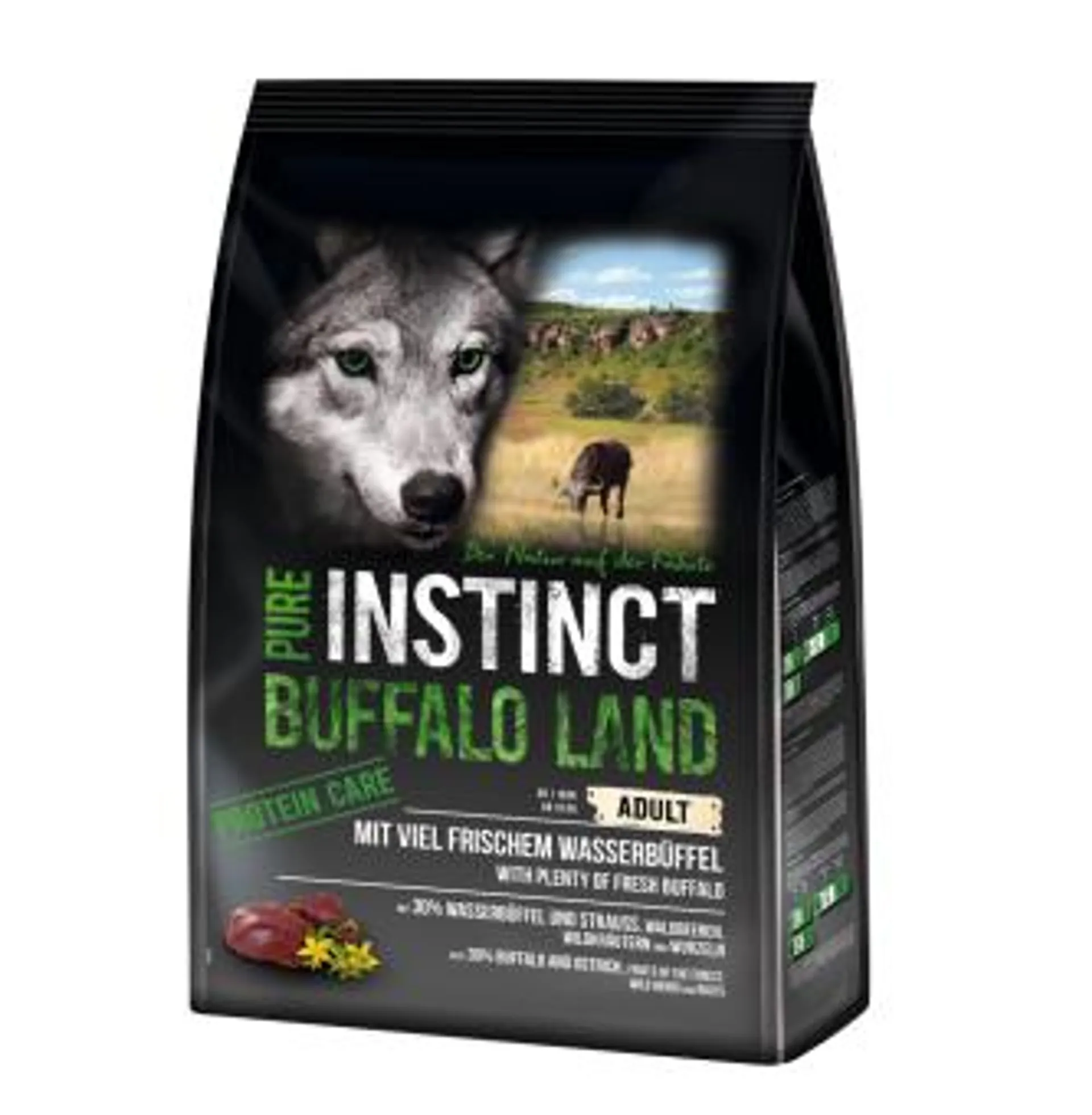 PURE INSTINCT PROTEIN CARE Buffalo Land 4kg mit Büffel und Strauß