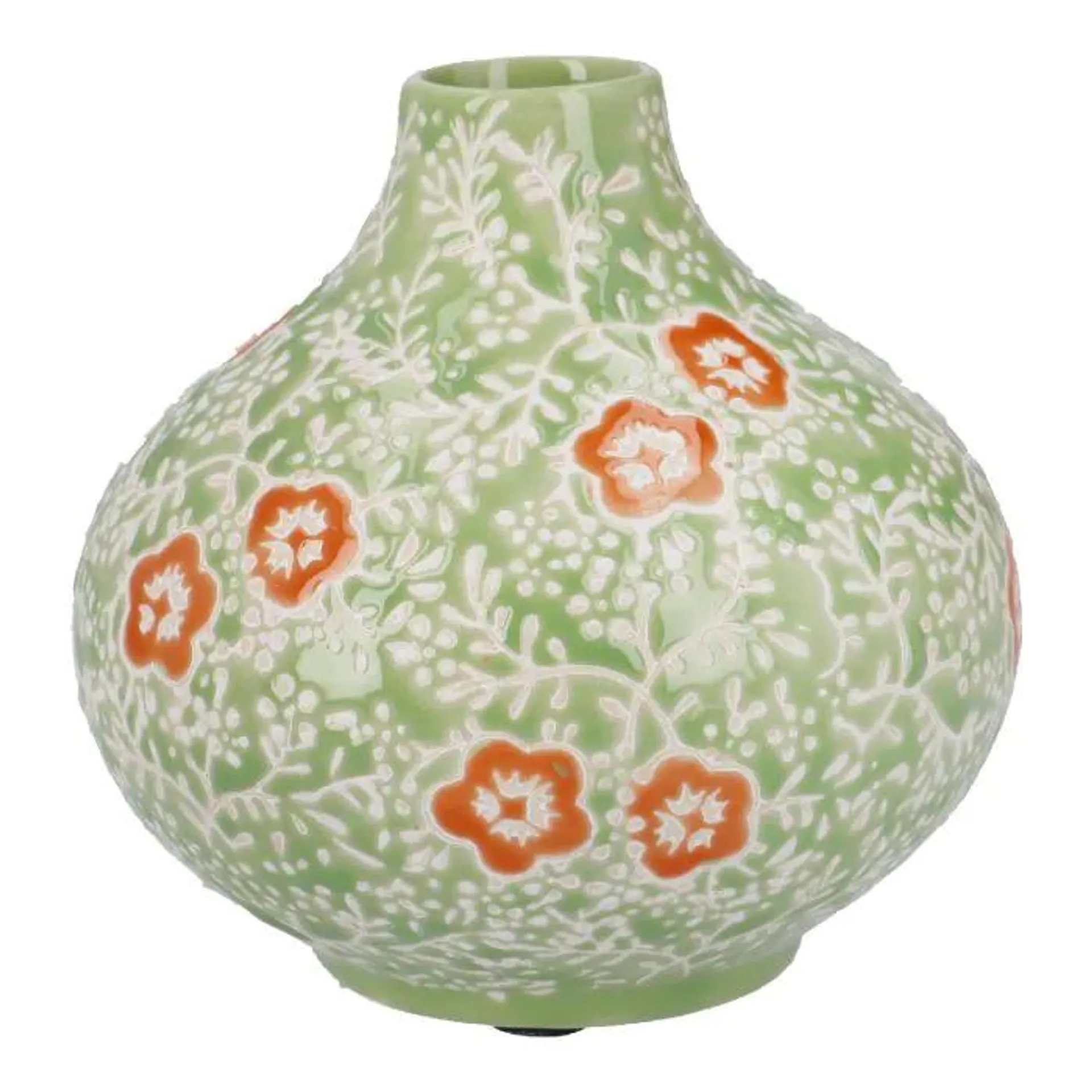 Vase Blümchen, grün, 9 cm