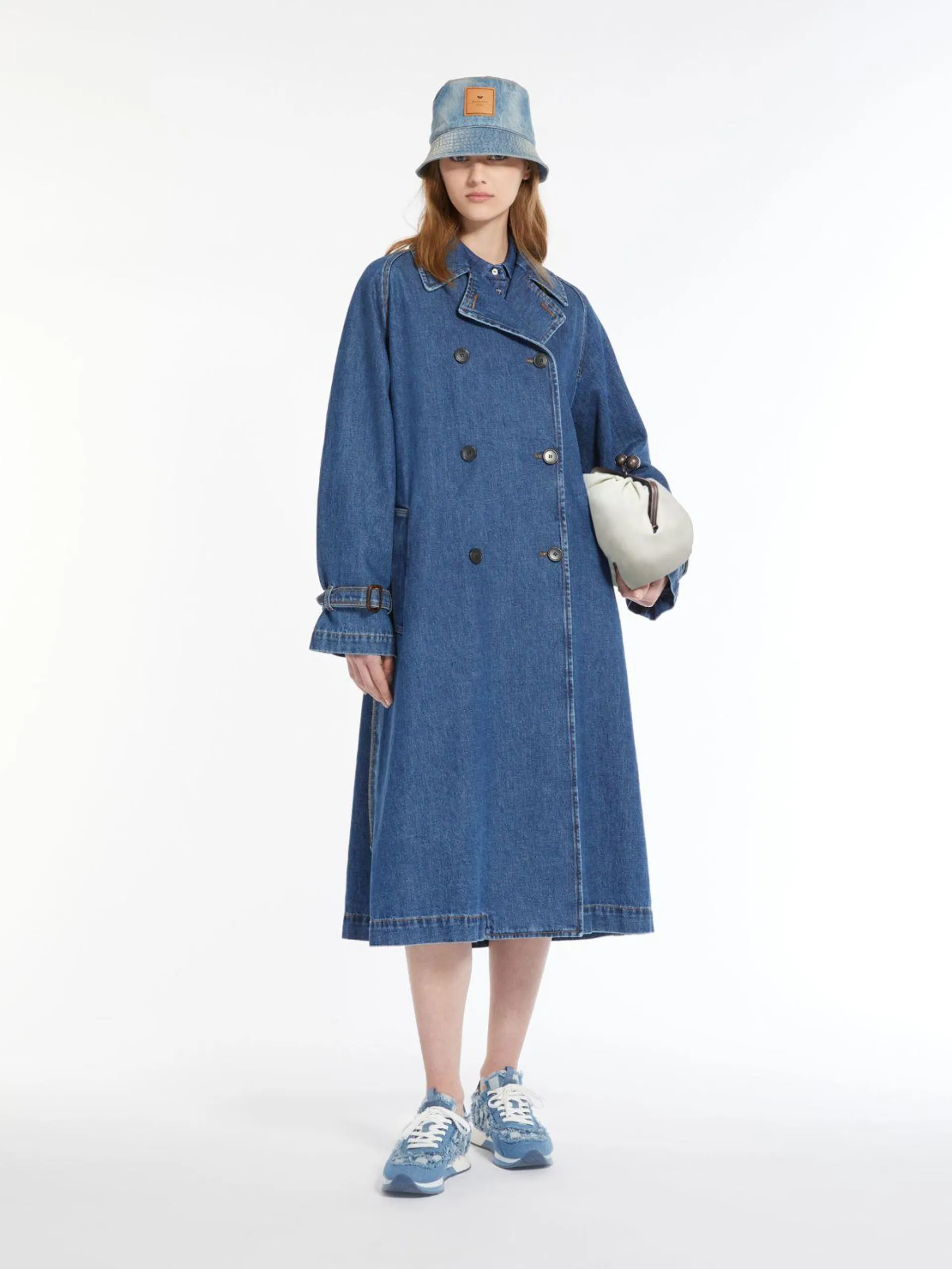 Trenchcoat aus Denim