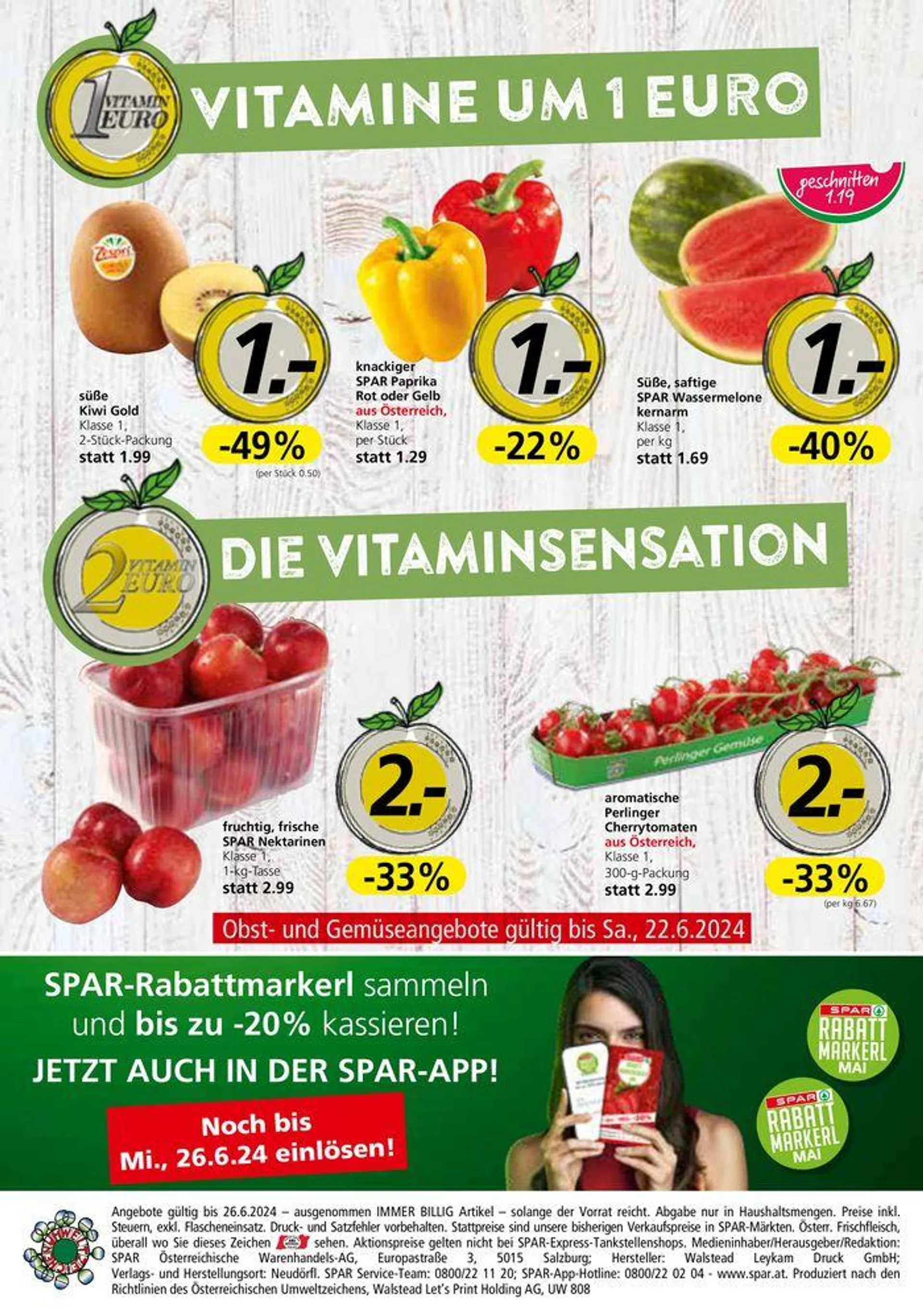 Spar flugblatt von 19. Juni bis 3. Juli 2024 - Flugblätt seite  16