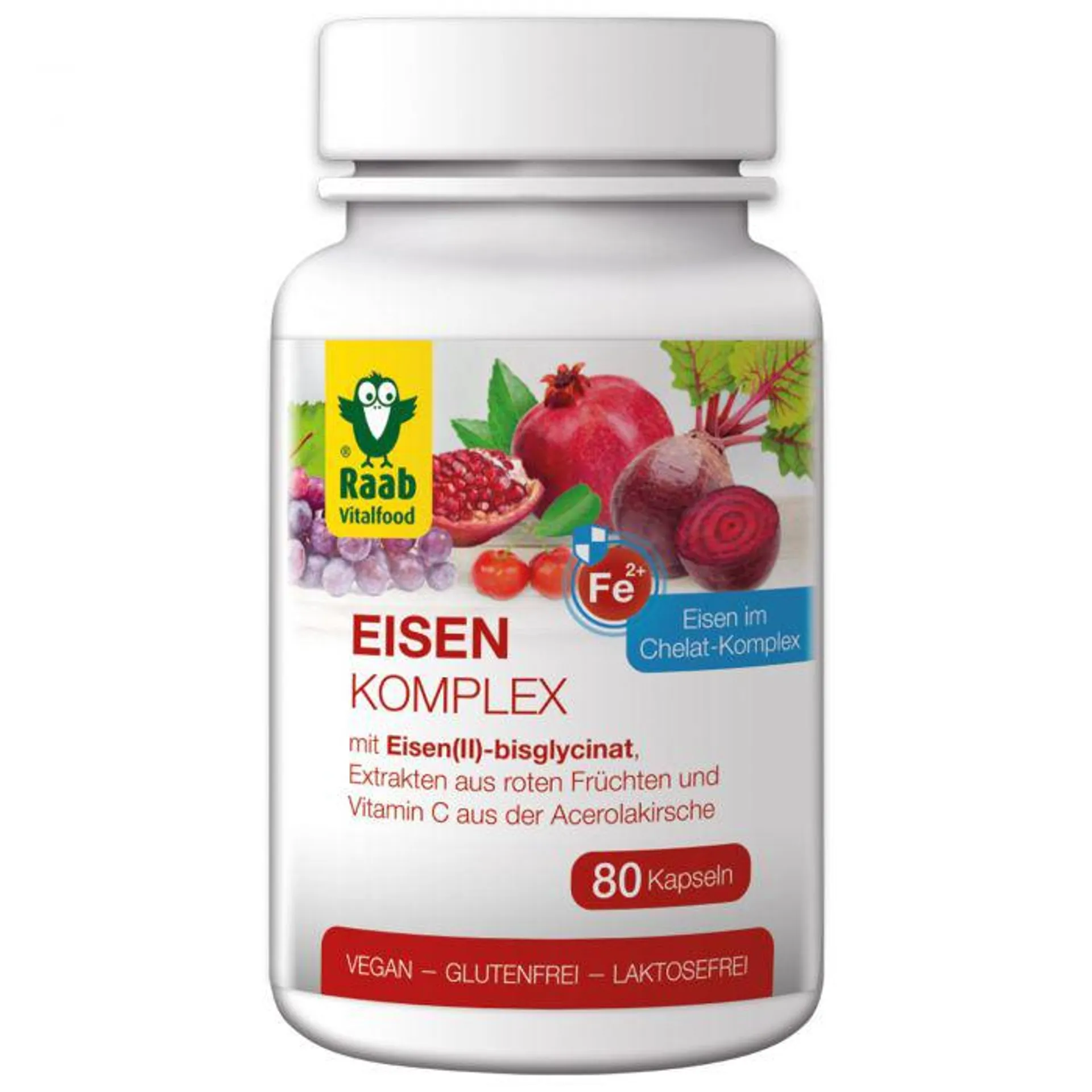 Raab Vitalfood Eisen Komplex Kapseln 40g