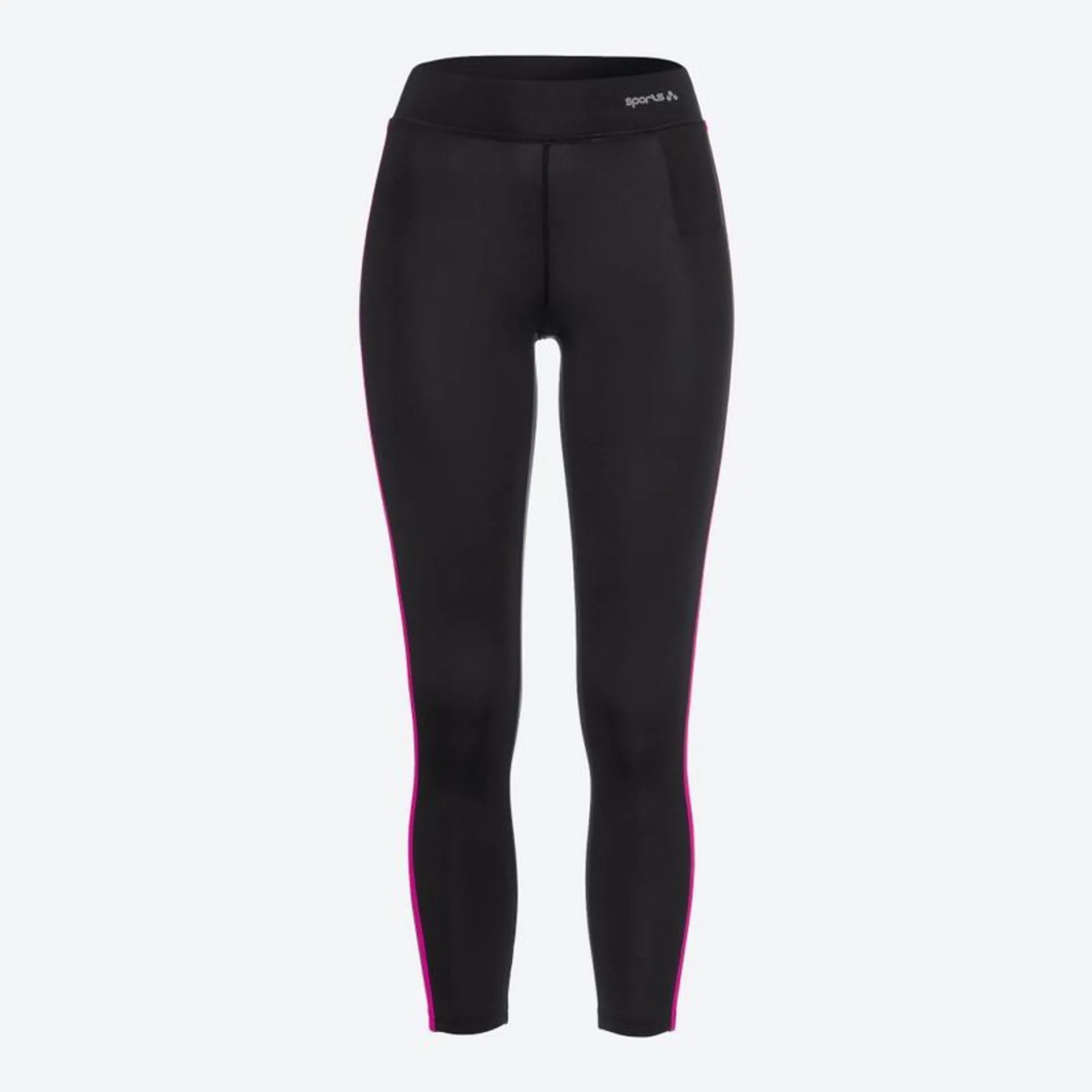 Damen-Sportleggings mit seitlichem Kontrastband