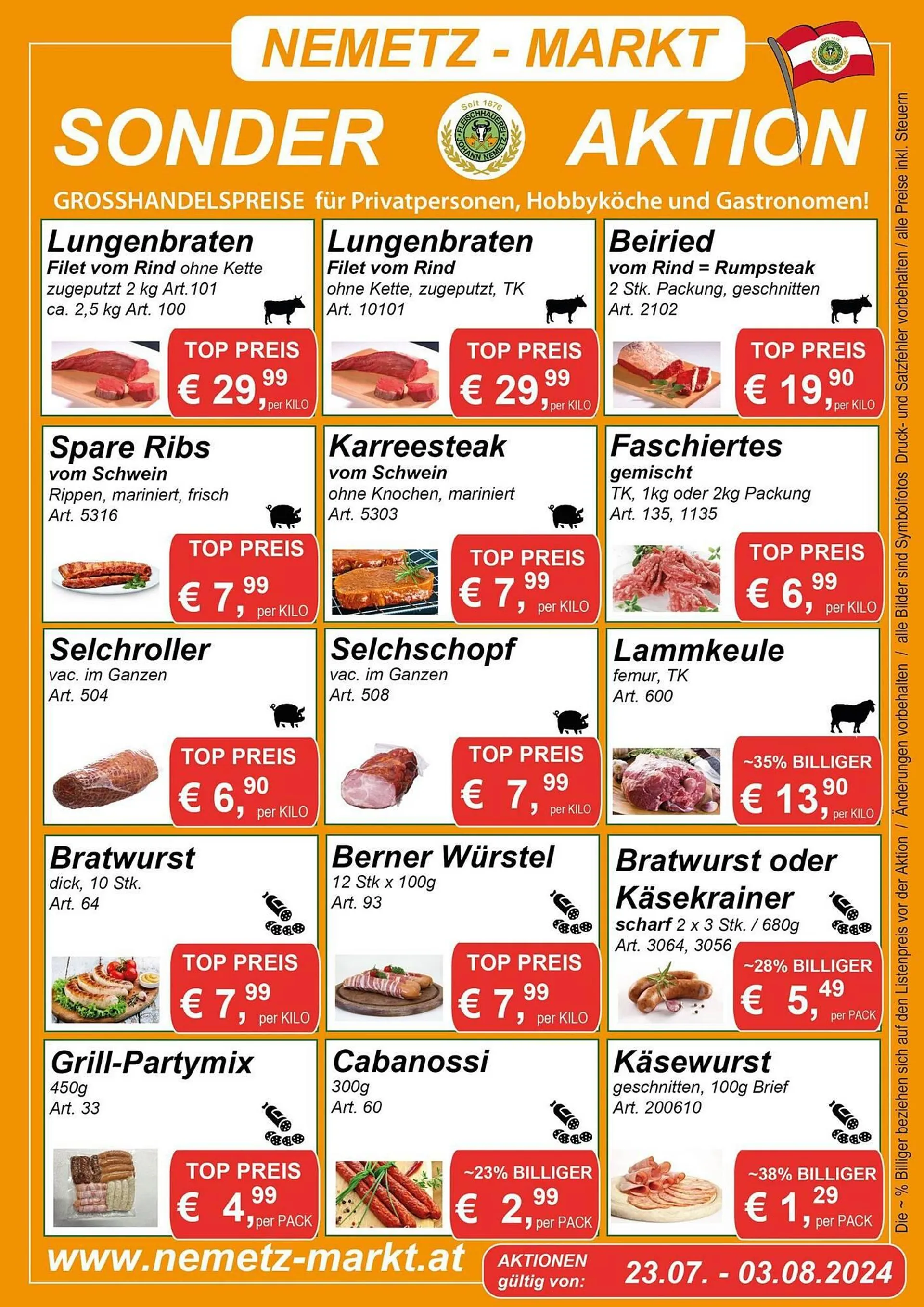 Nemetz Markt Flugblatt - 1