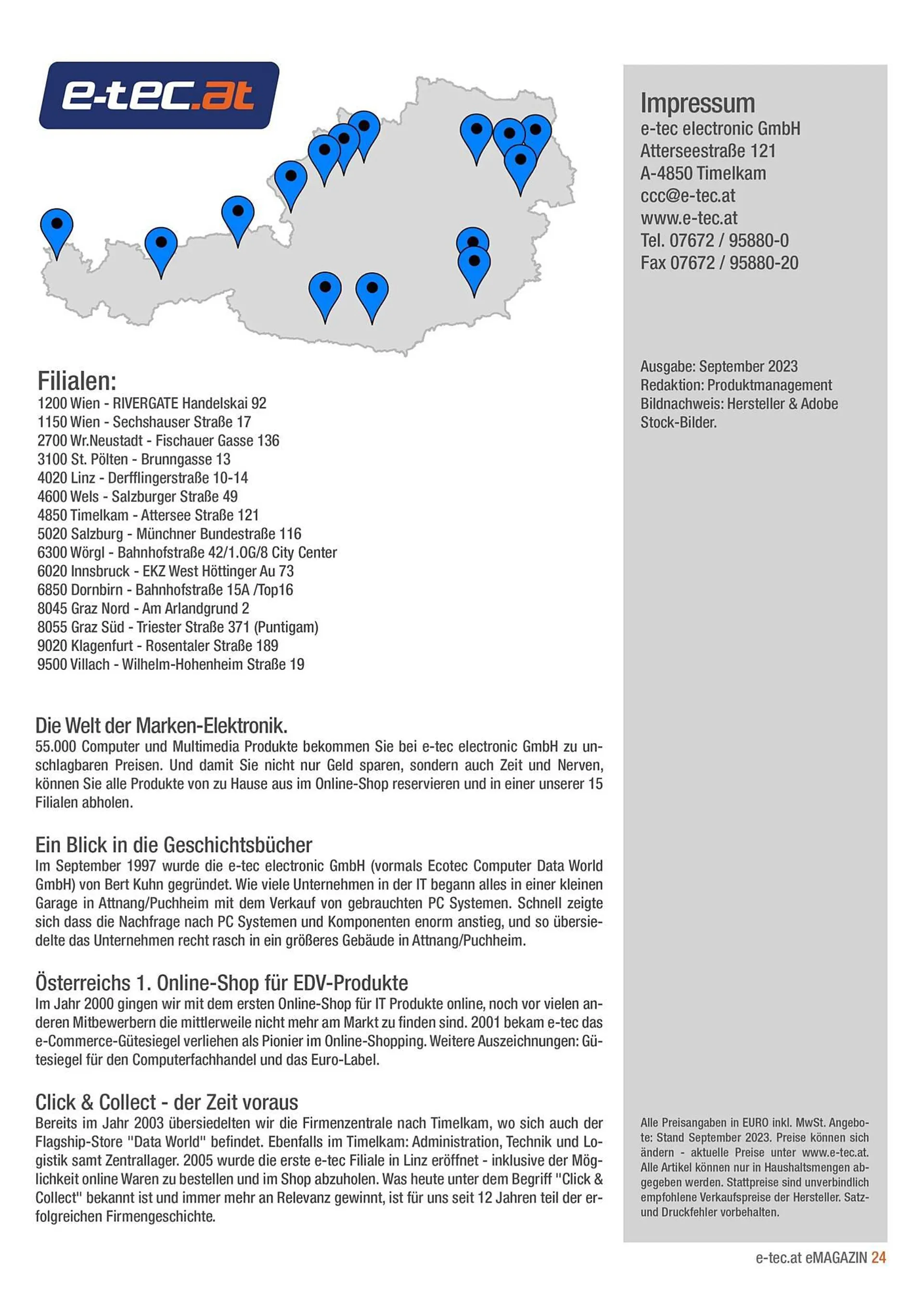 e-tec Flugblatt von 22. September bis 30. September 2023 - Flugblätt seite  24