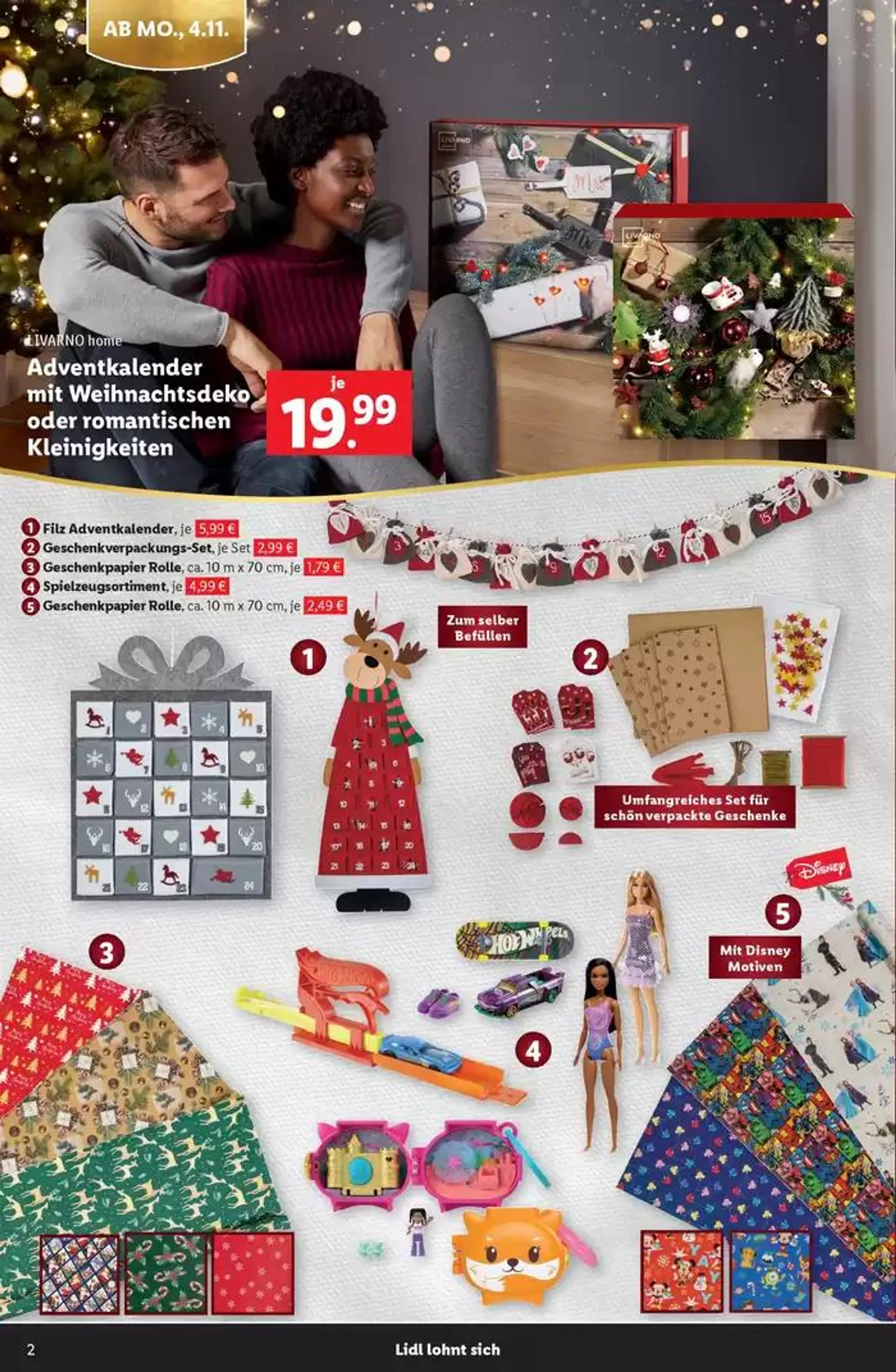 Sonderflyer Spielwarenkatalog von 4. November bis 14. Dezember 2024 - Flugblätt seite  2