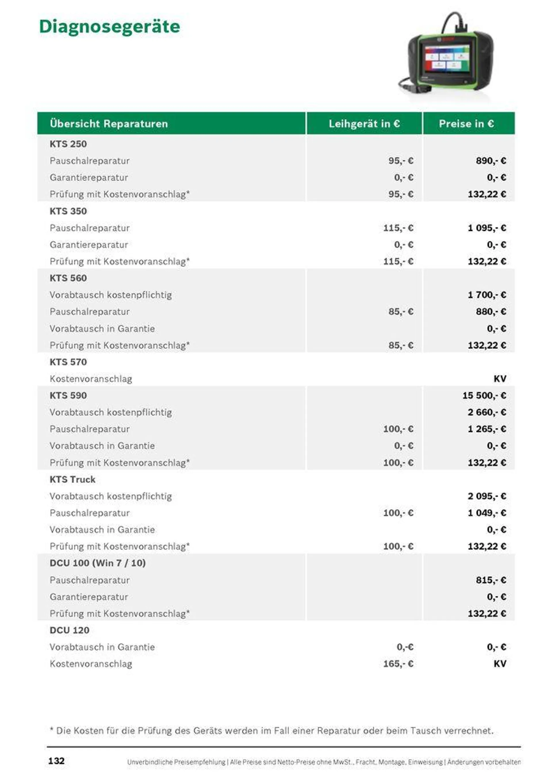 Werkstattausrüstung von Bosch - 132