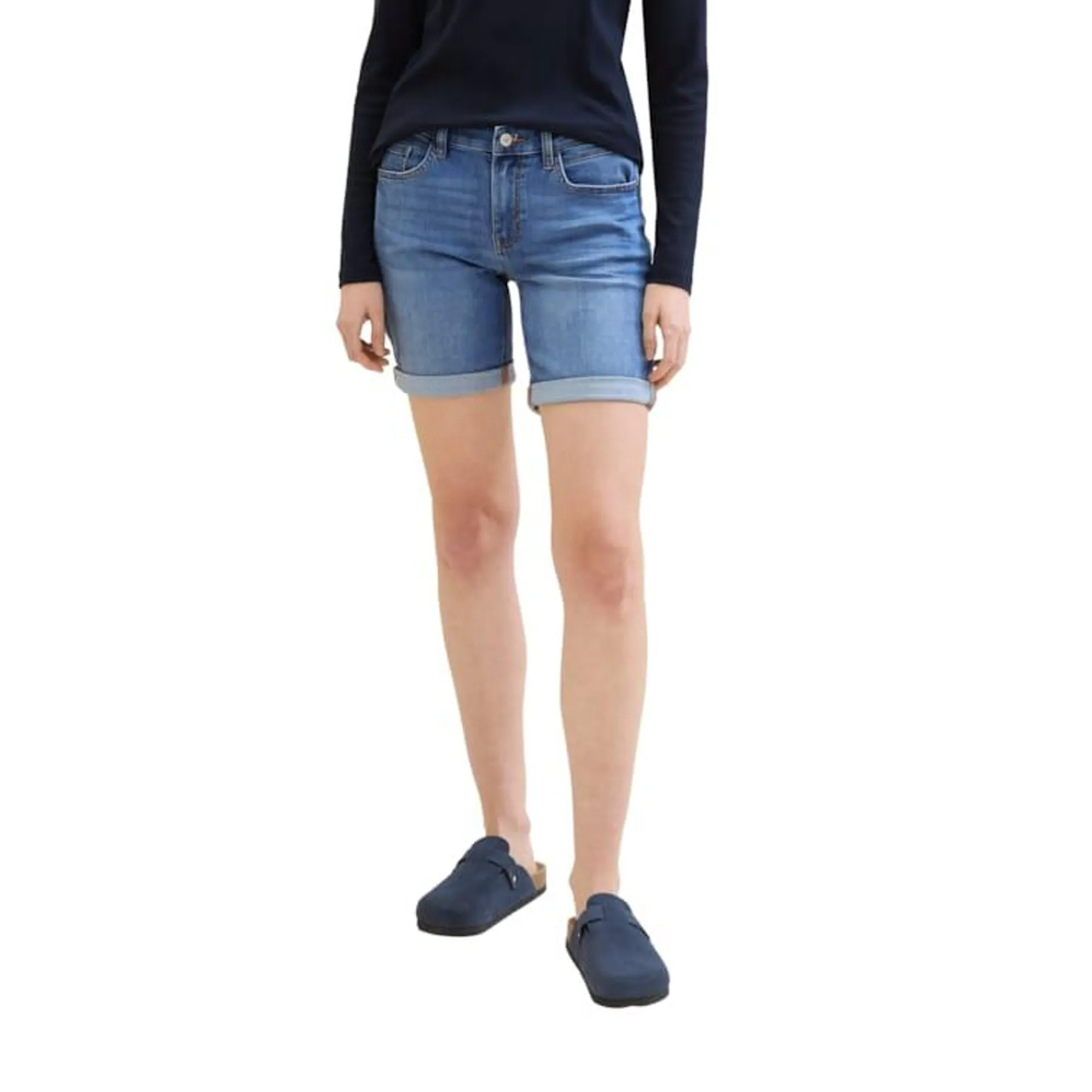 Tom Tailor Shorts Slim Fit Five-Pocket Jeansshorts Denim