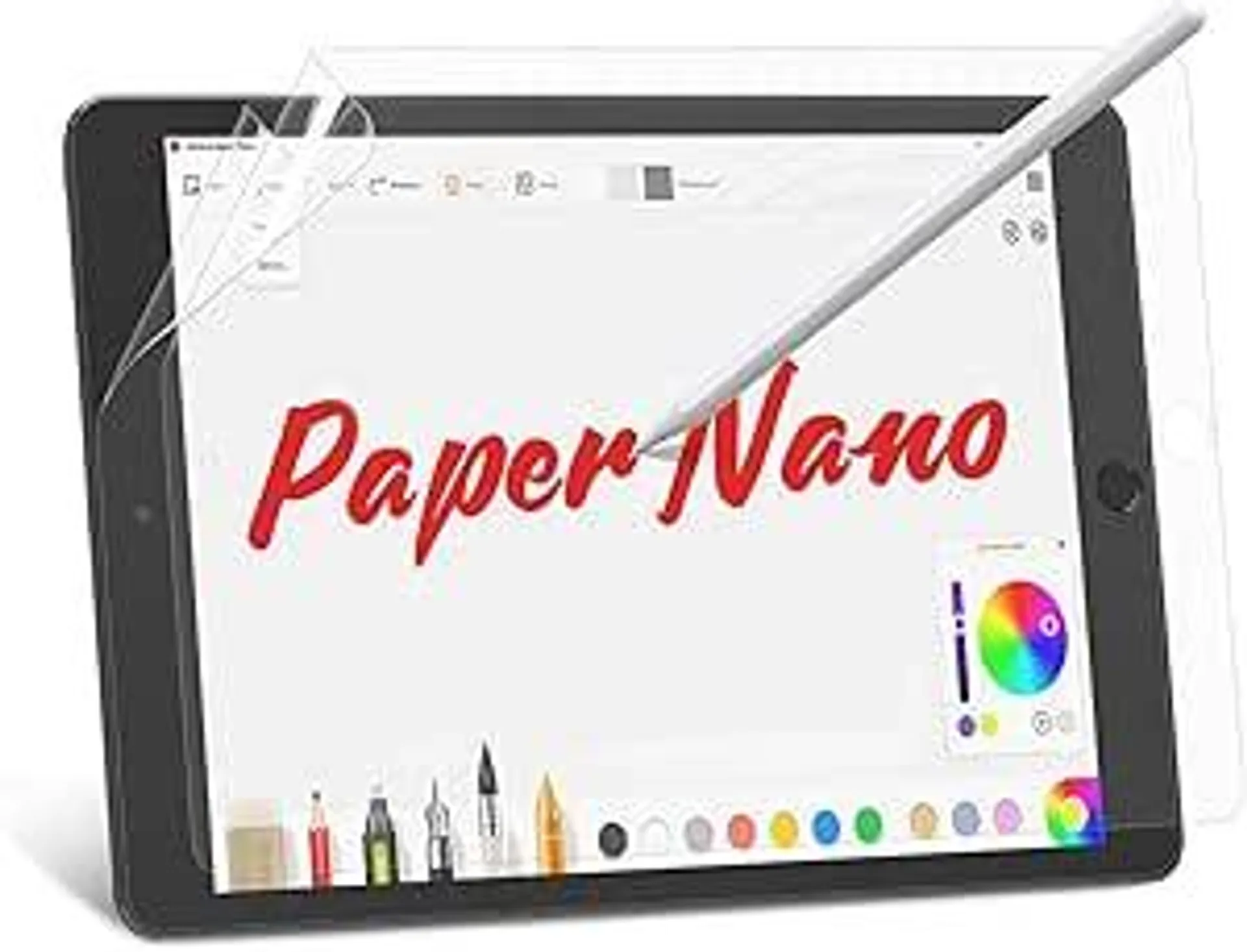 BERSEM 2 Stück Papier Schutzfolie Kompatibel mit iPad 9. / 8. / 7. Generation (10.2-Zoll, 2021/2020/2019 Modell) Mattes PET-Folie zum Zeichnen, Schreiben wie Papier, blasenfrei