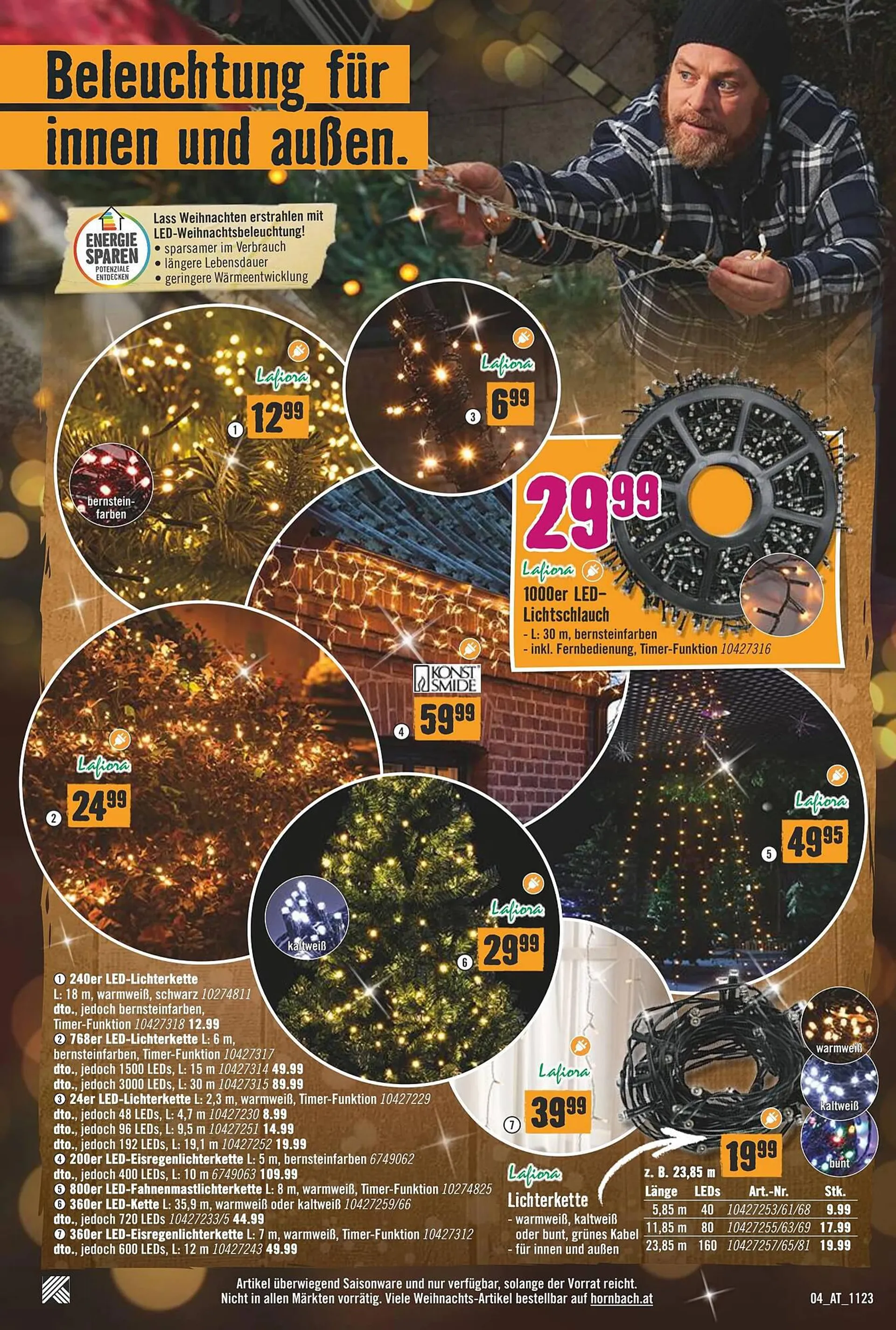 Hornbach Flugblatt von 19. November bis 19. Dezember 2023 - Flugblätt seite  4