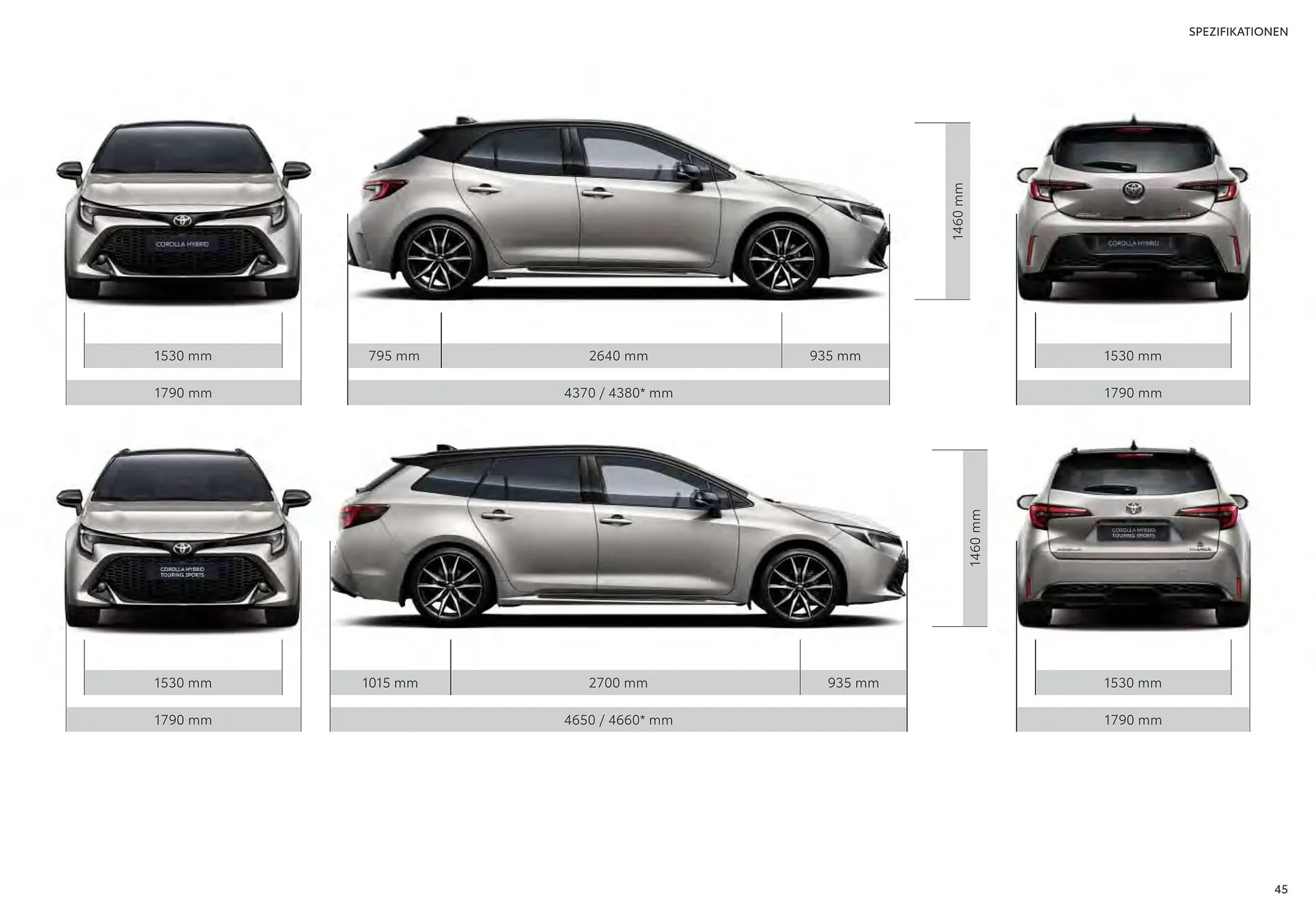 Toyota COROLLA Flugblatt von 11. Juli bis 9. Jänner 2025 - Flugblätt seite  45