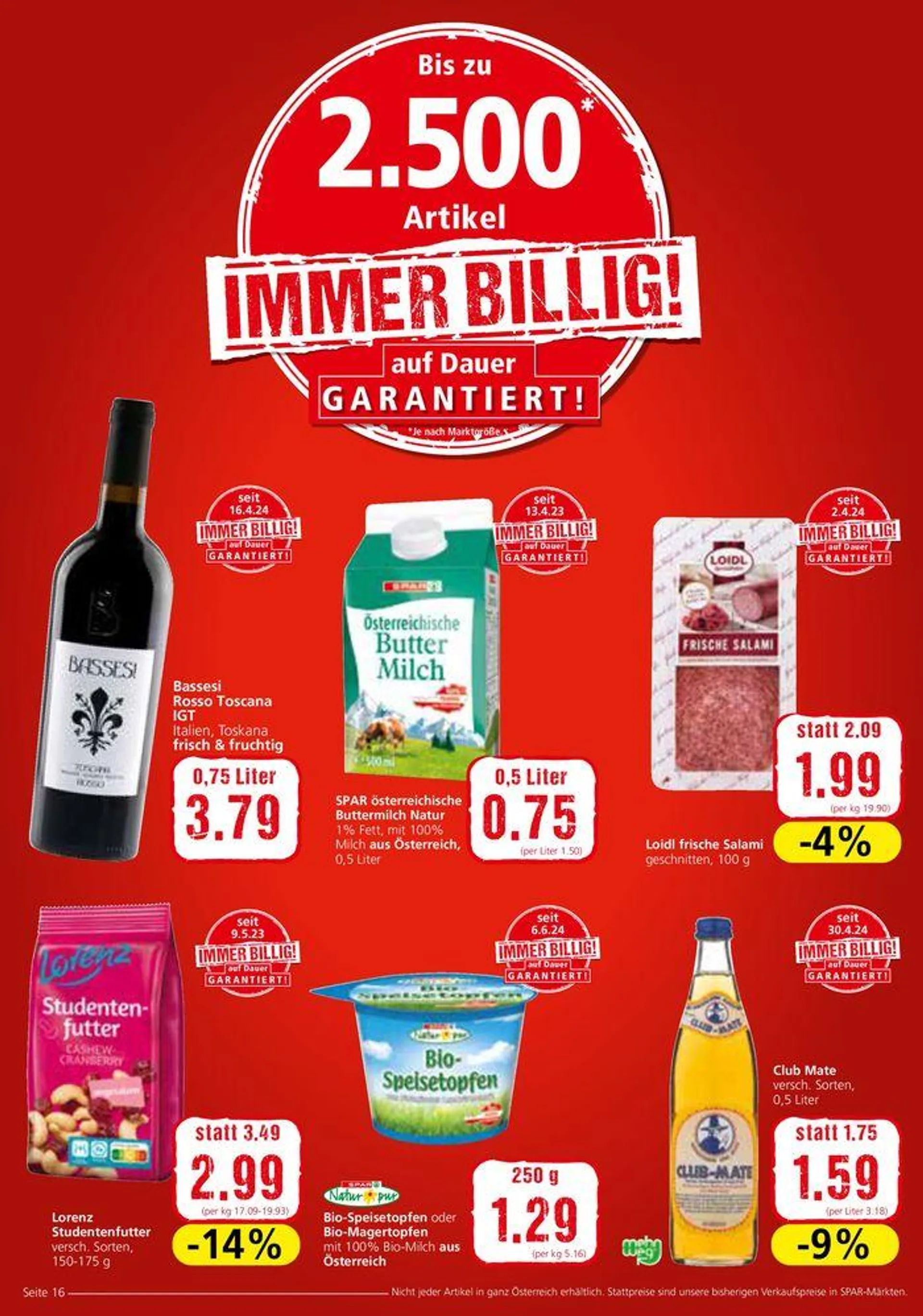 Tolles Angebot für alle Kunden von 26. Juni bis 10. Juli 2024 - Flugblätt seite  16