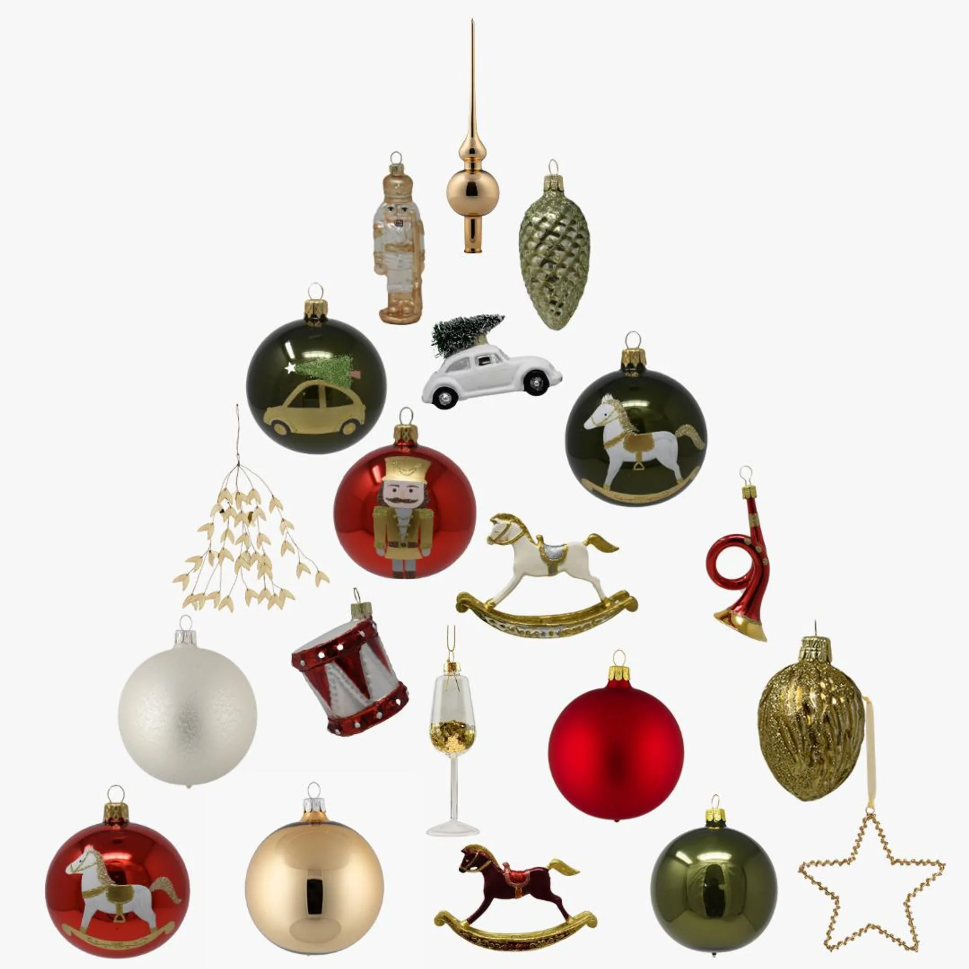 Traditional Baumschmuckset S (61 teilig)