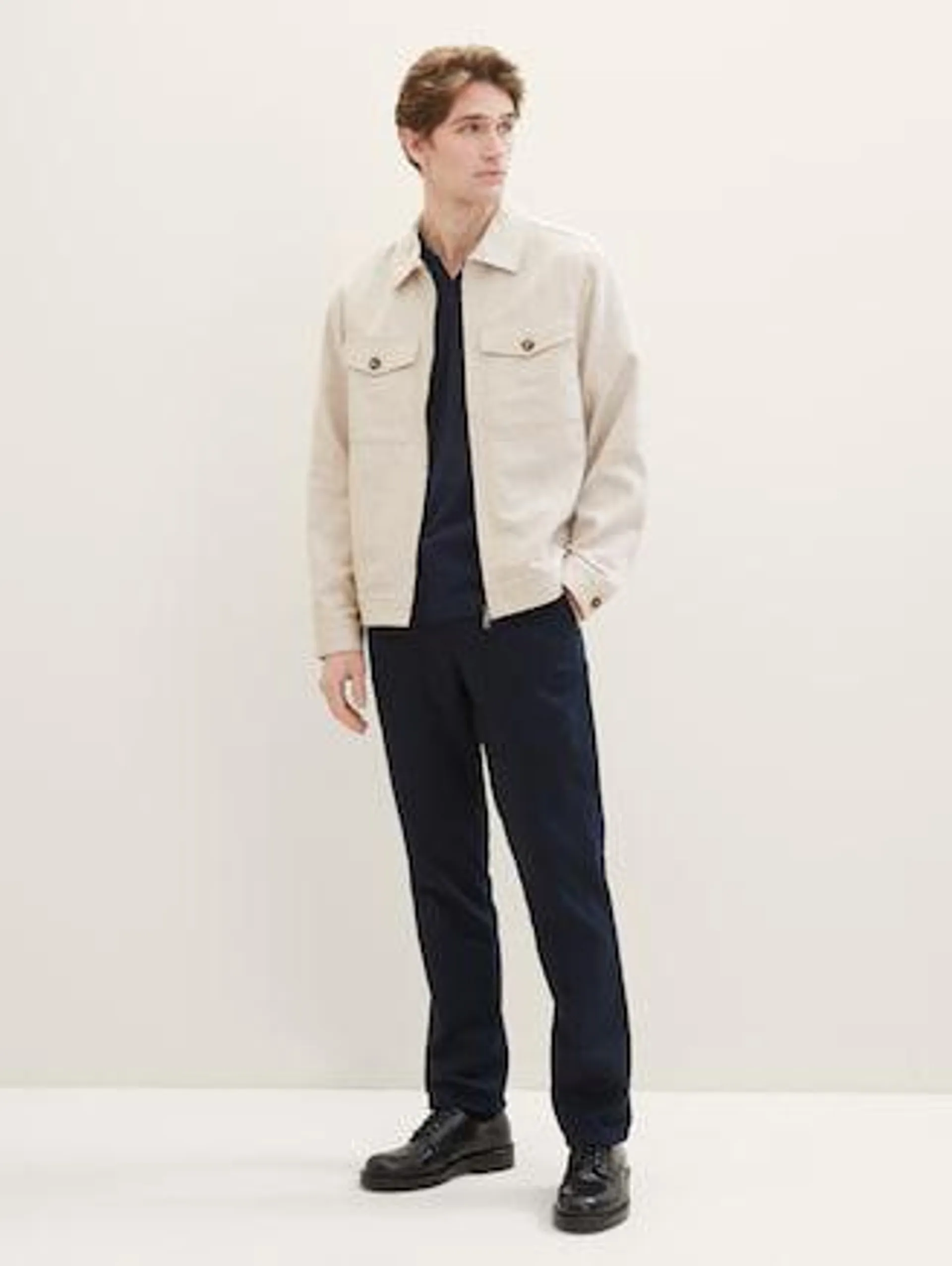 Overshirt mit Leinen