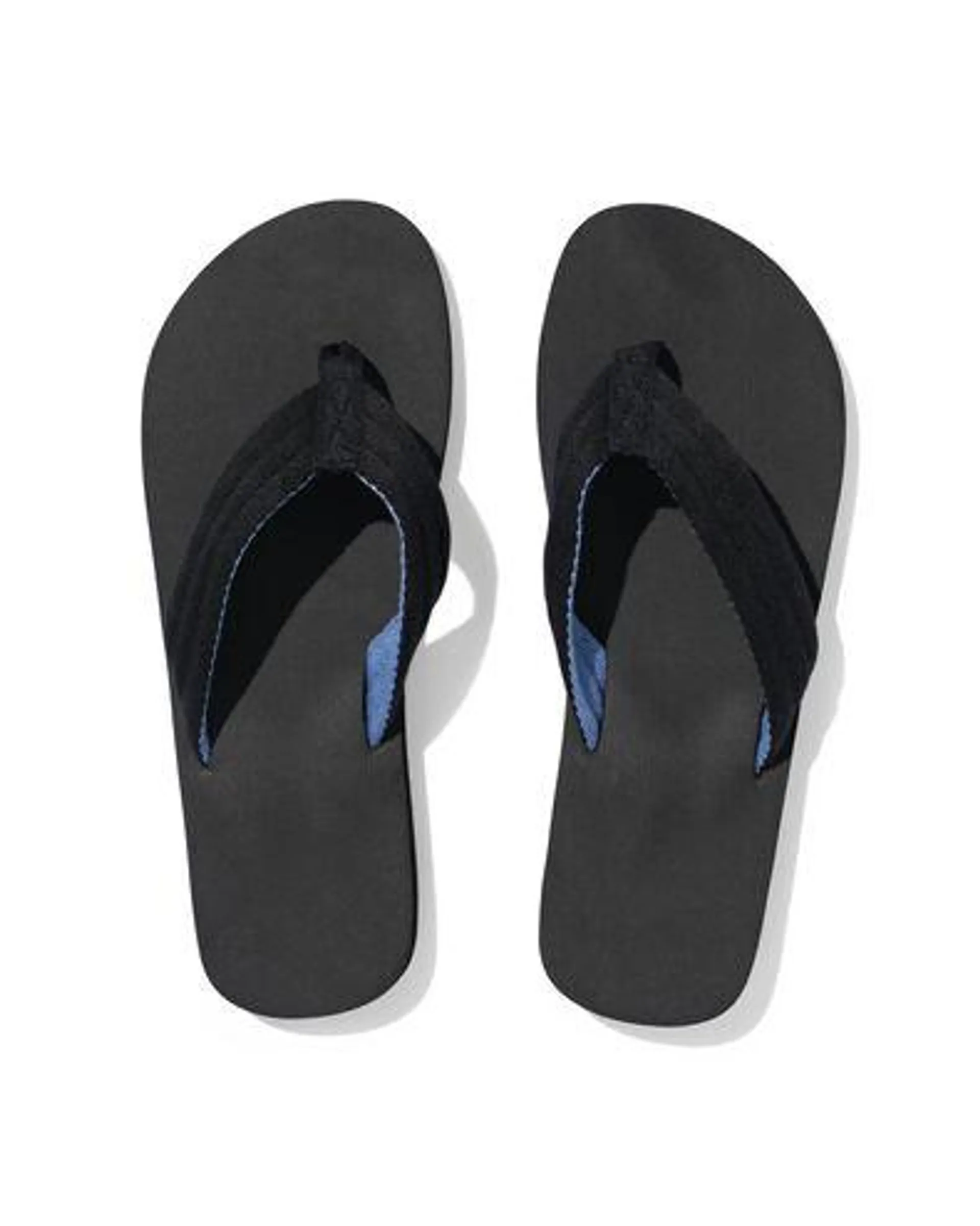 heren teenslippers zwart