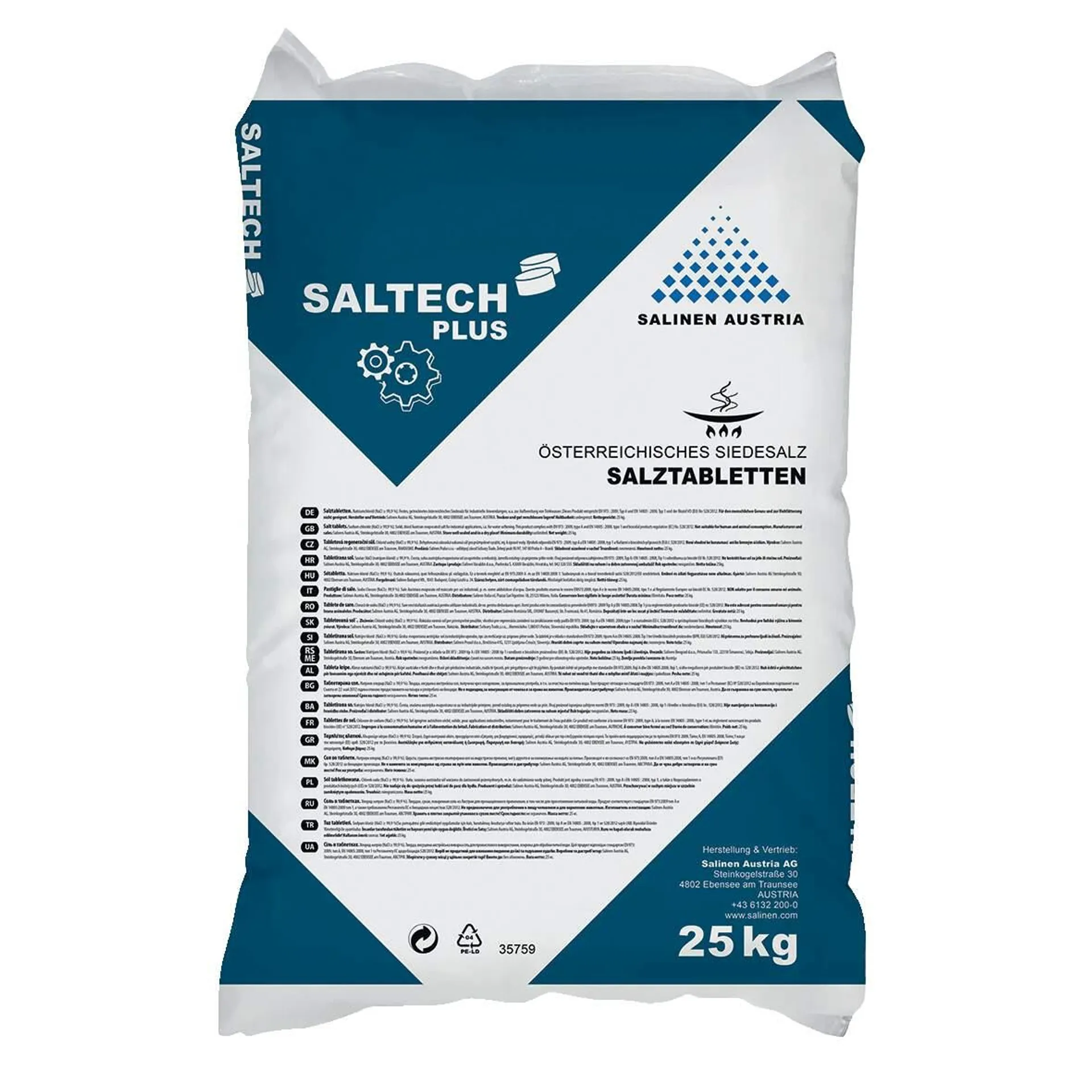 Regeneriersalztabletten rund Saltech 25kg