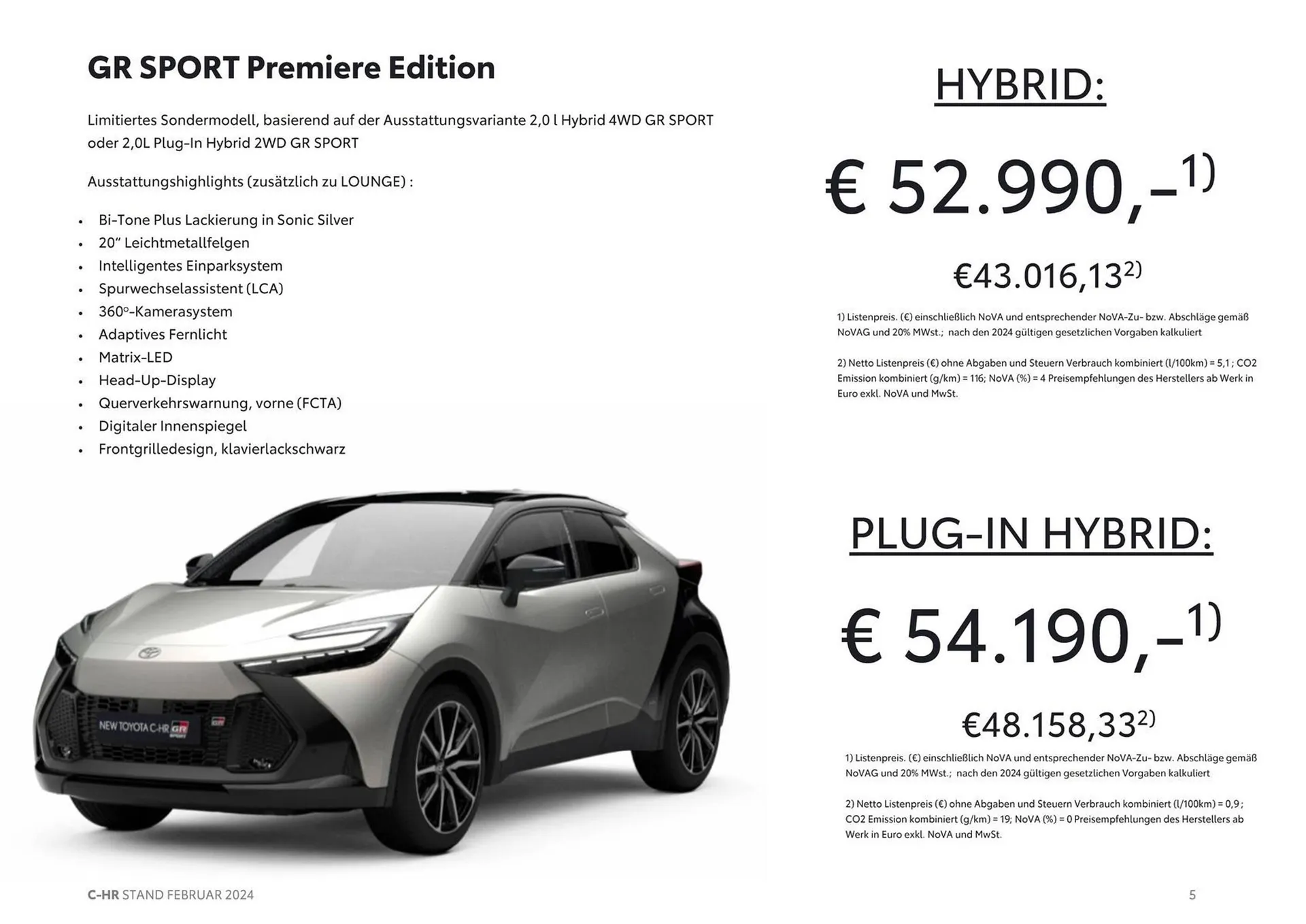 Toyota C-HR Flugblatt von 16. März bis 16. März 2025 - Flugblätt seite  5