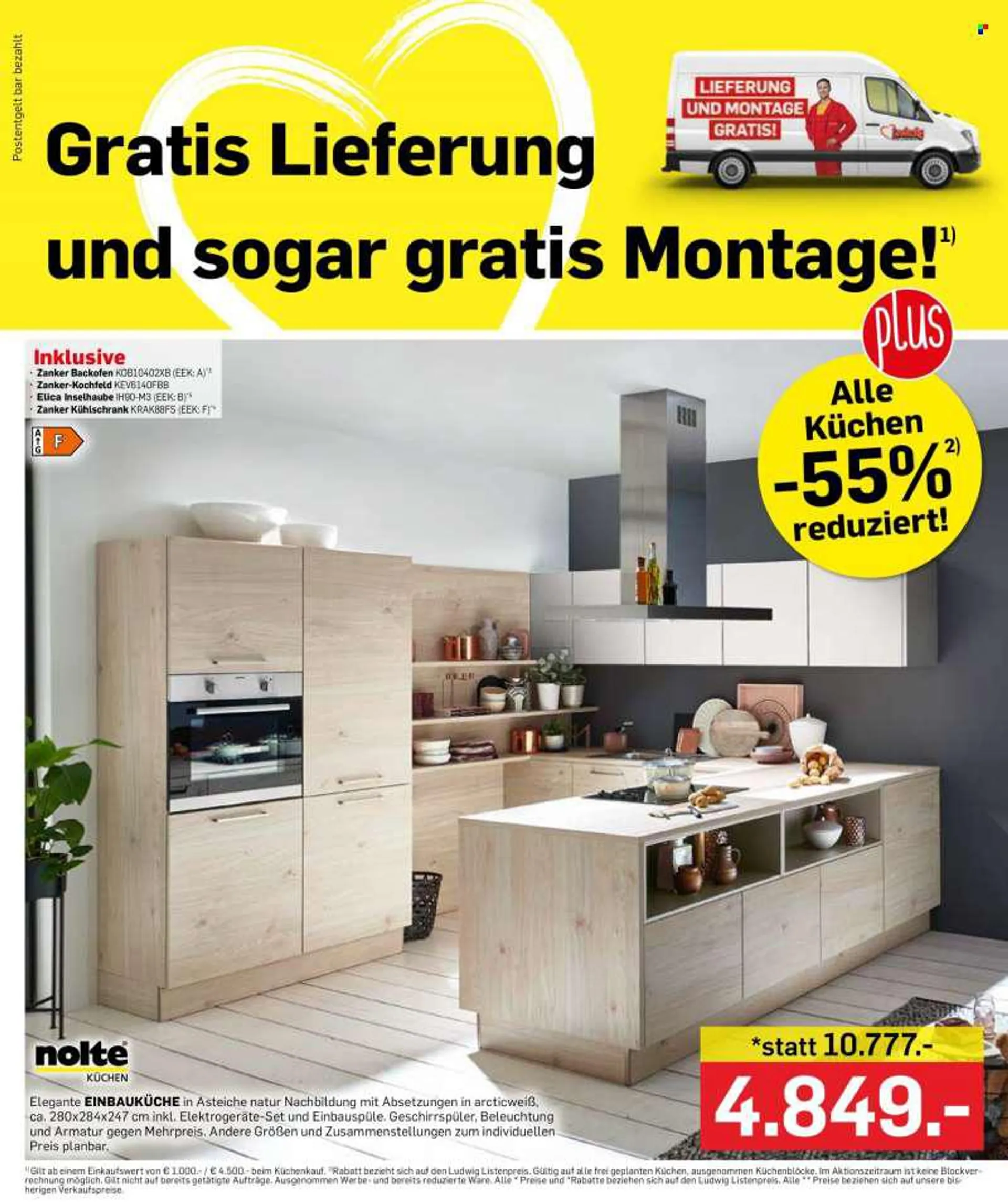 Angebote Möbel Ludwig - Verkaufsprodukte - Geschirrspüler, Kühlschrank, Küchen. Seite 1.