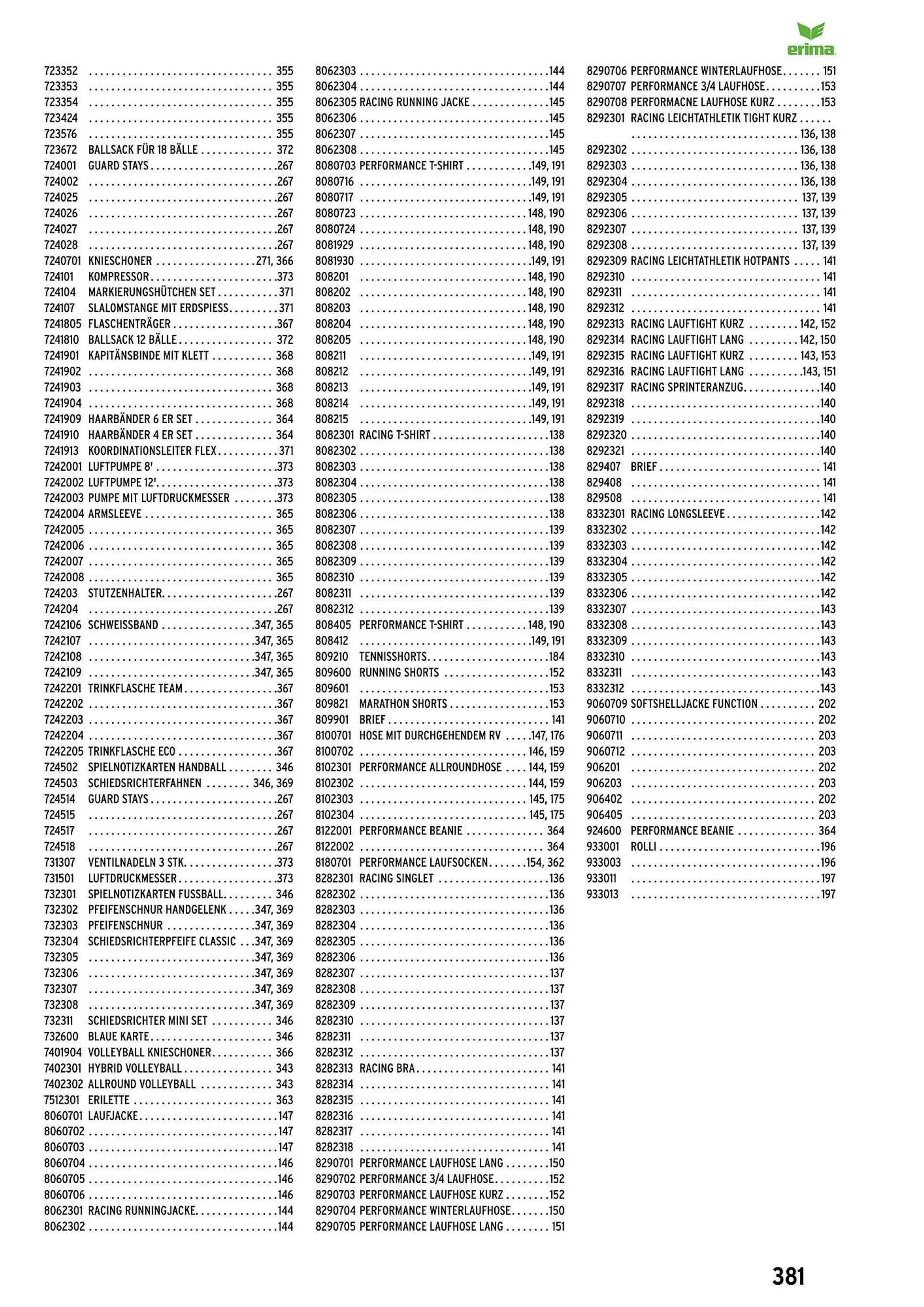 ERIMA Flugblatt von 2. Jänner bis 31. Dezember 2024 - Flugblätt seite  381