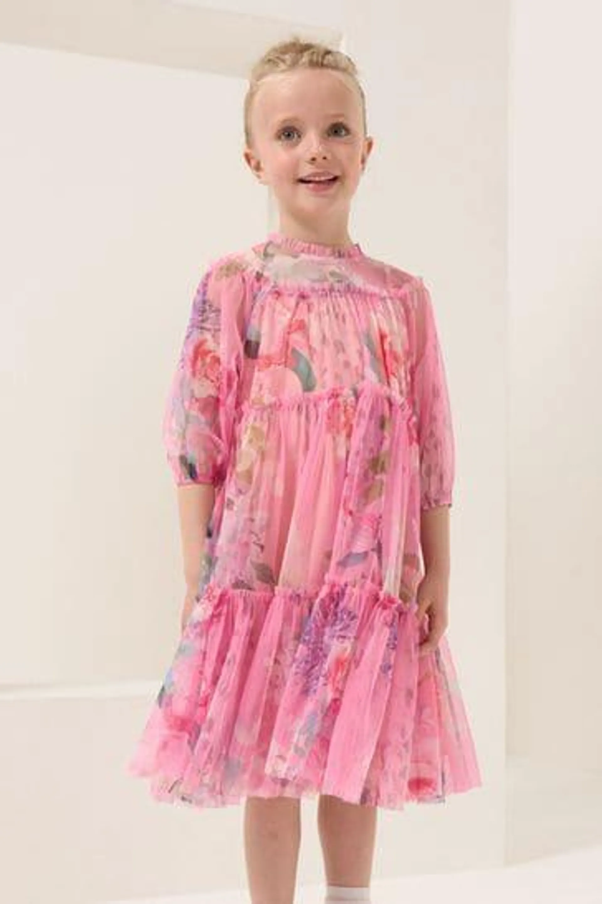 Angel & Rocket Eleanor Bedrucktes Netzkleid