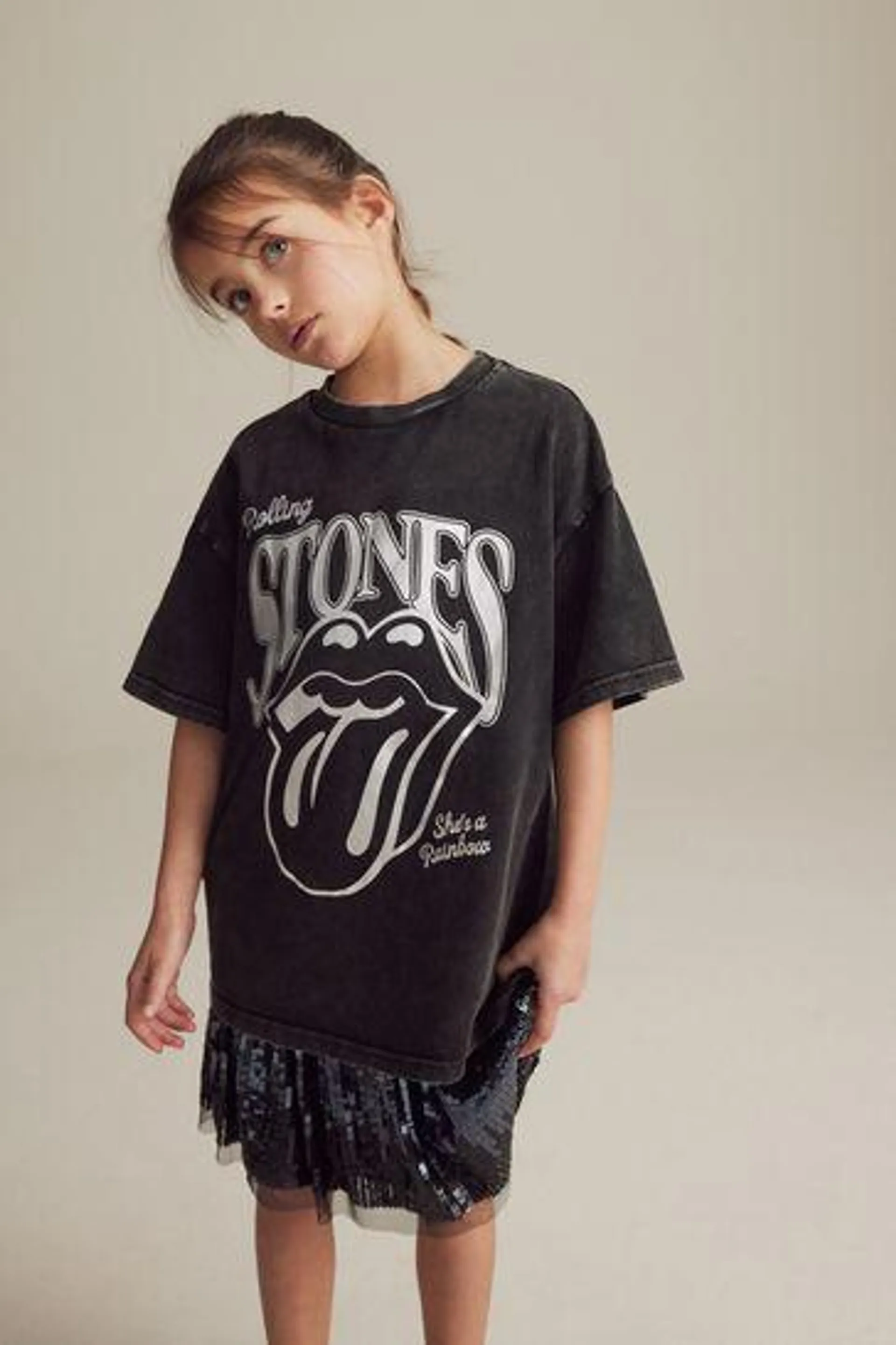 Rolling Stones Oversize-T-Shirt (3–16 Jahre)