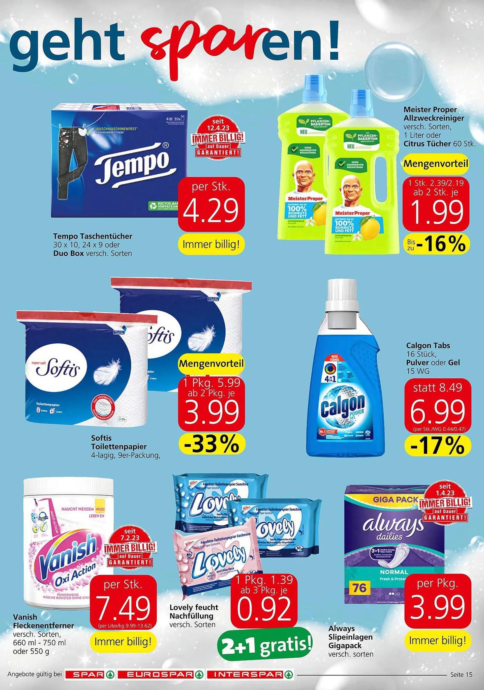 Spar Flugblatt von 21. September bis 27. September 2023 - Flugblätt seite  15