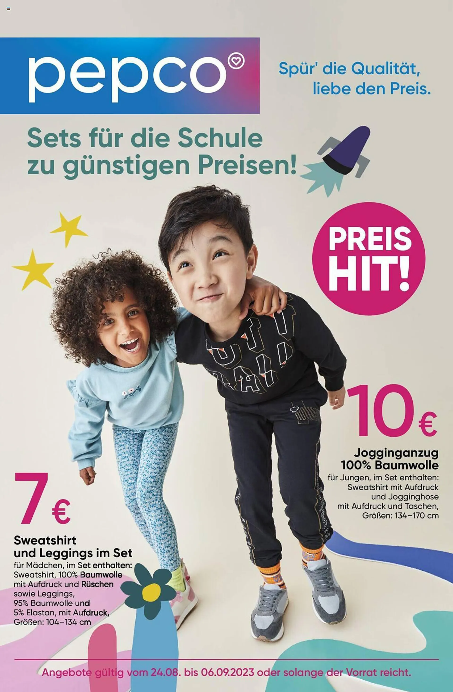 Pepco Flugblatt von 24. August bis 6. September 2023 - Flugblätt seite  1