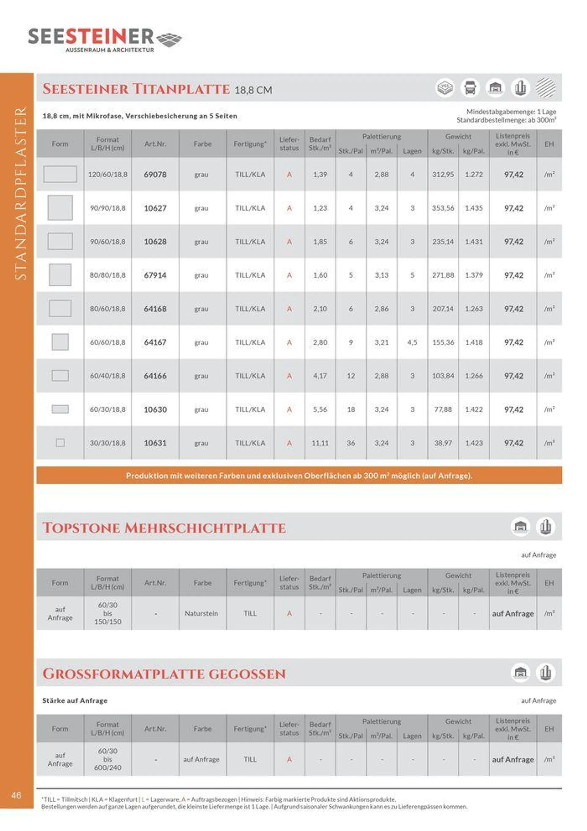 Preis Liste 2024 von 31. Mai bis 31. Dezember 2024 - Flugblätt seite  48