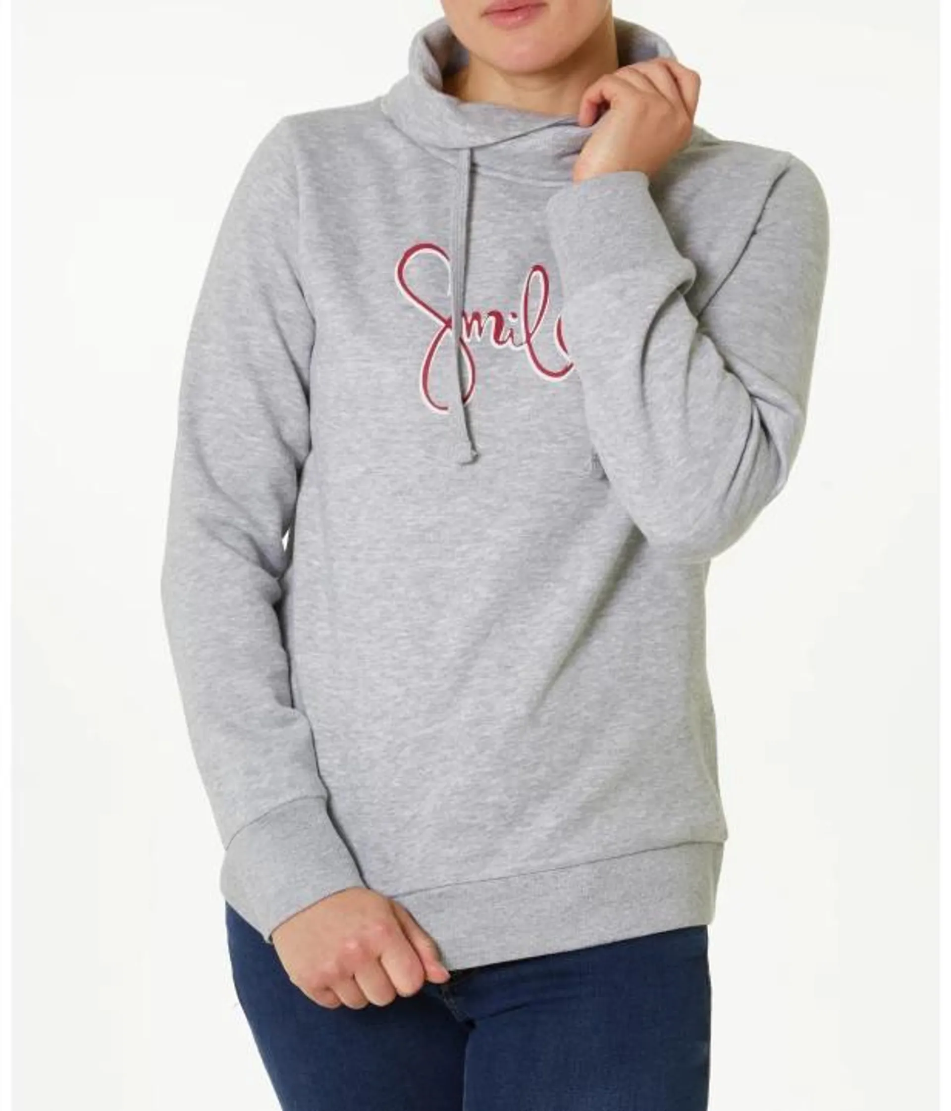 Sweatshirt mit Schalkragen