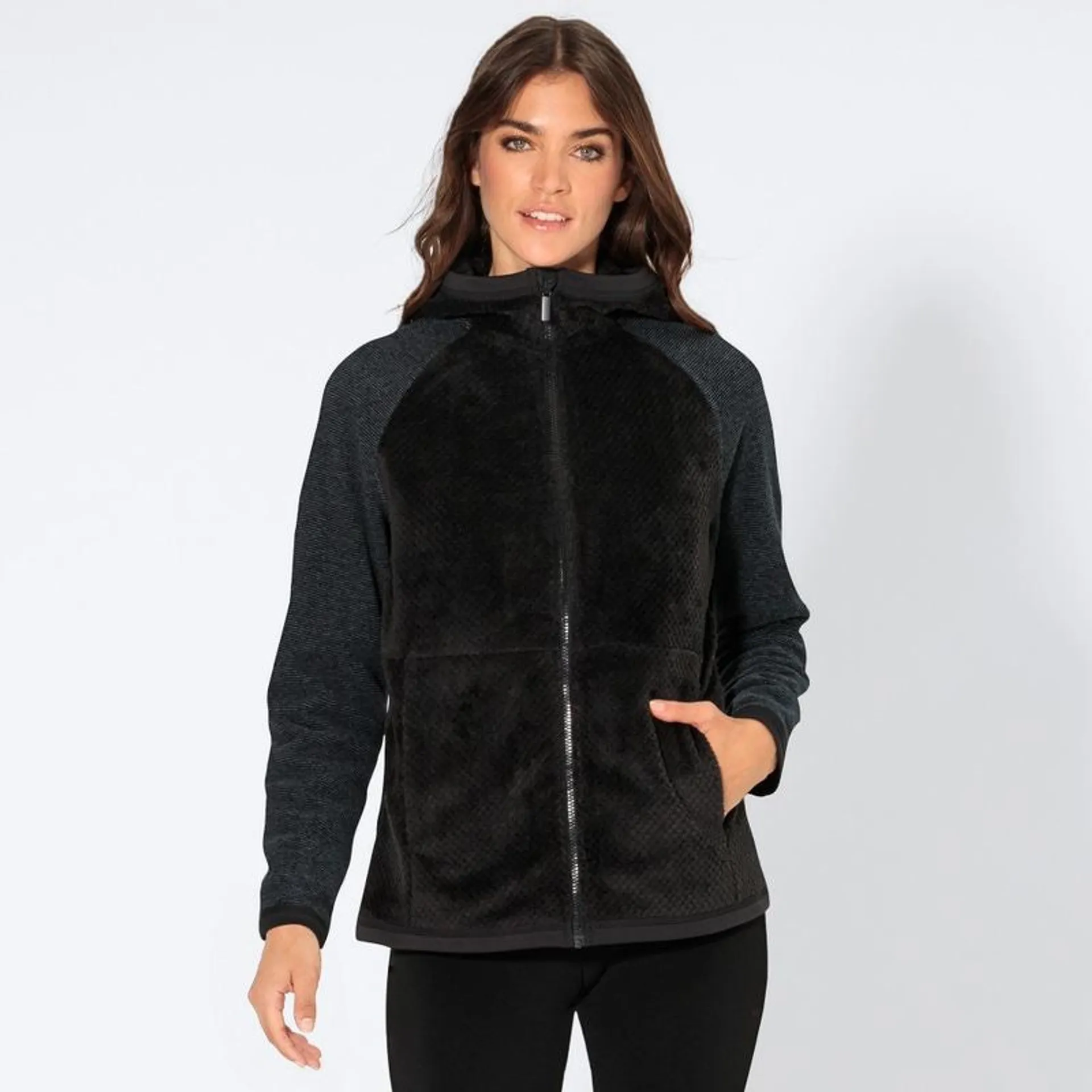 Damen-Jacke aus Materialmix