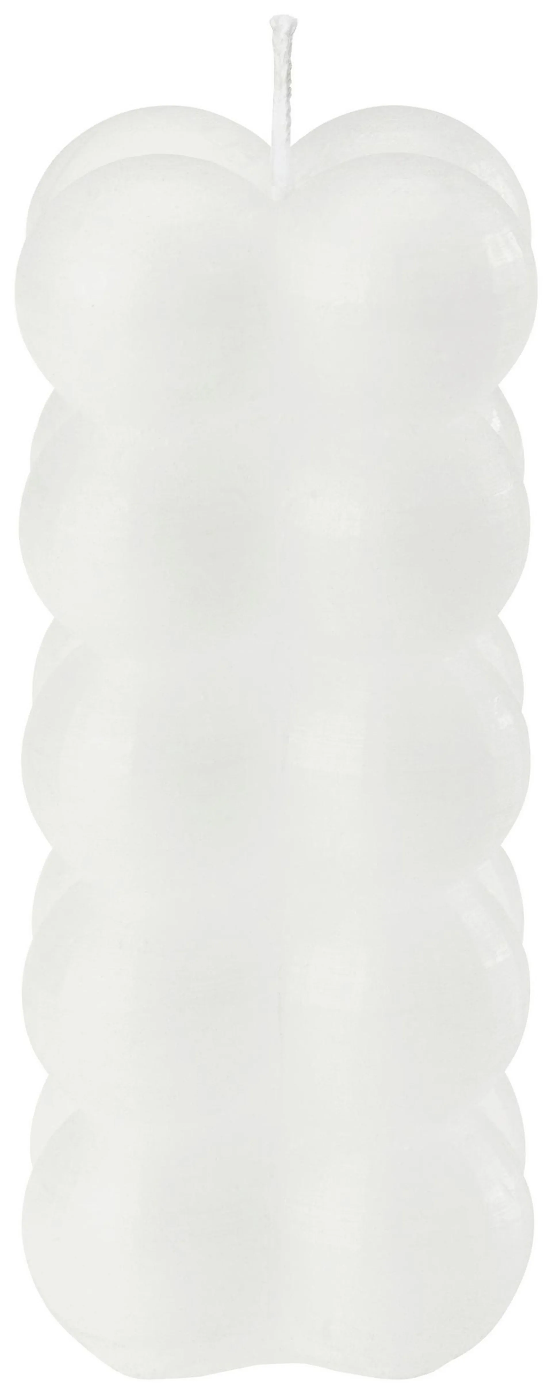 Luca Bessoni Stumpenkerze Rutlieb Weiß DxH: 5,5x12 cm